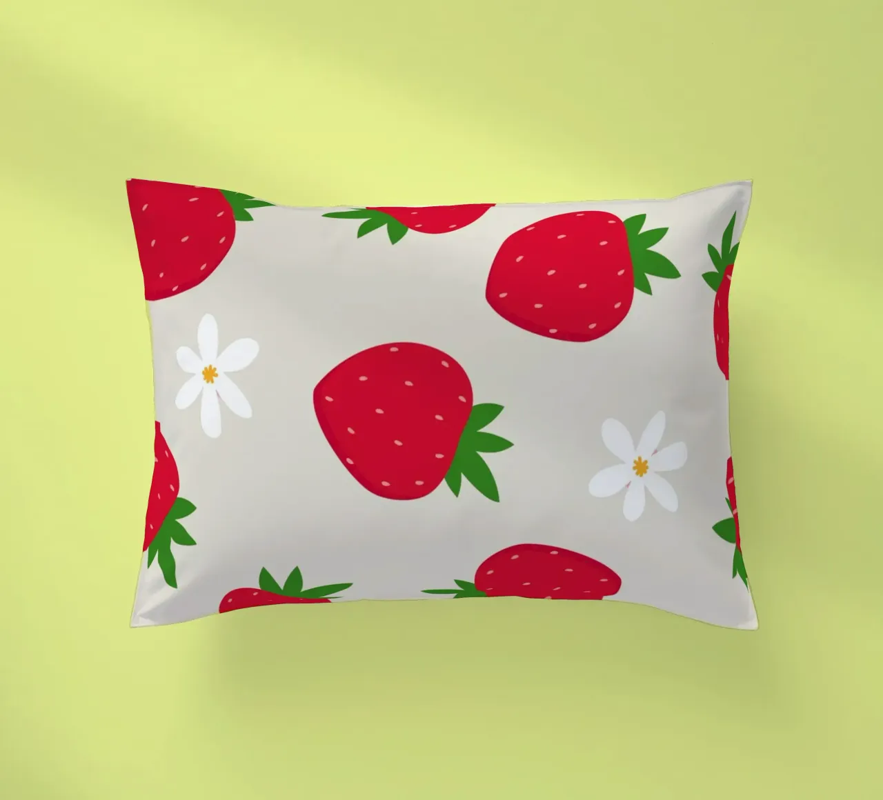 Stampa preppy di fragole cuscino da pdigitalprints