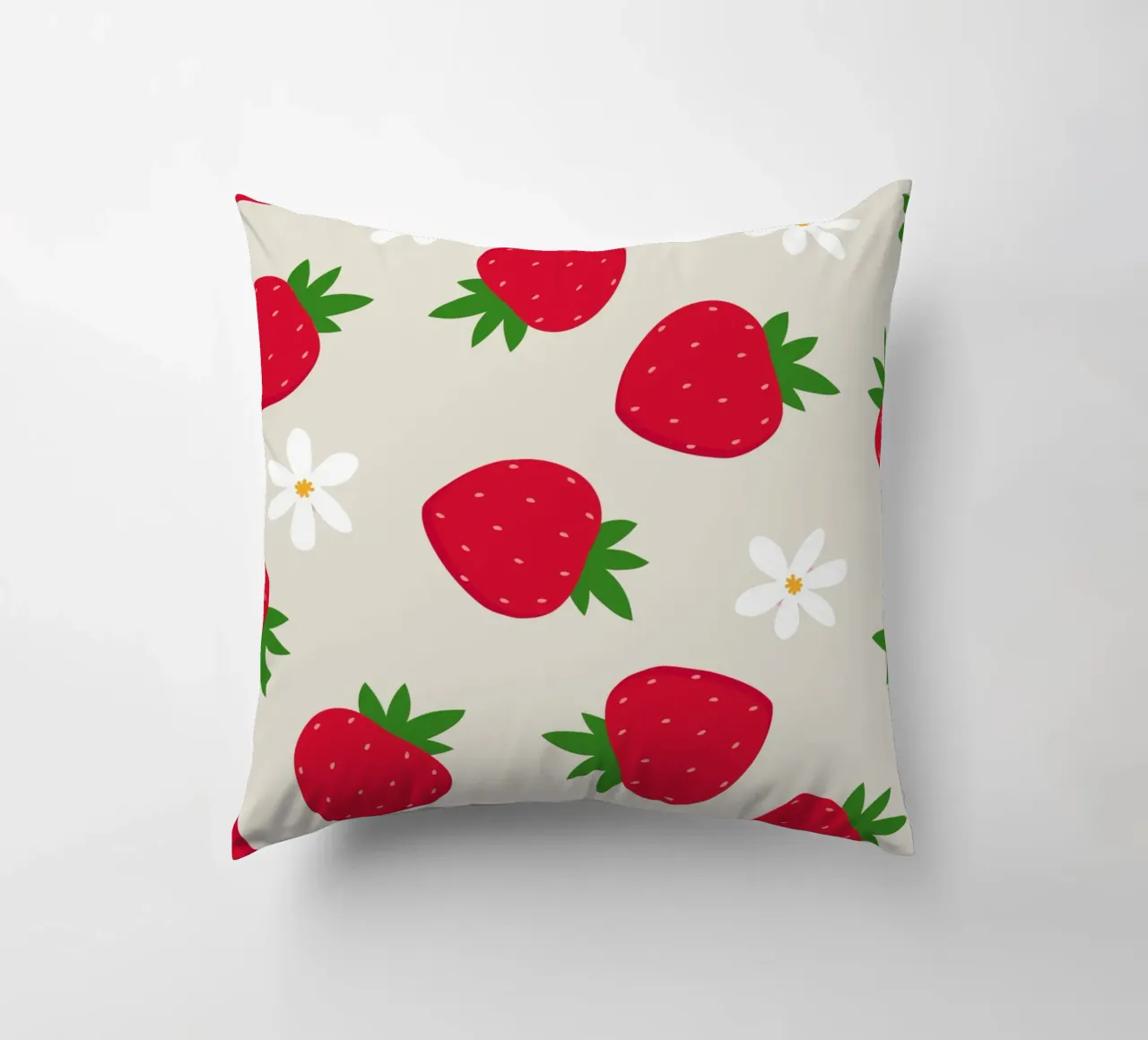 Stampa preppy di fragole cuscino da pdigitalprints