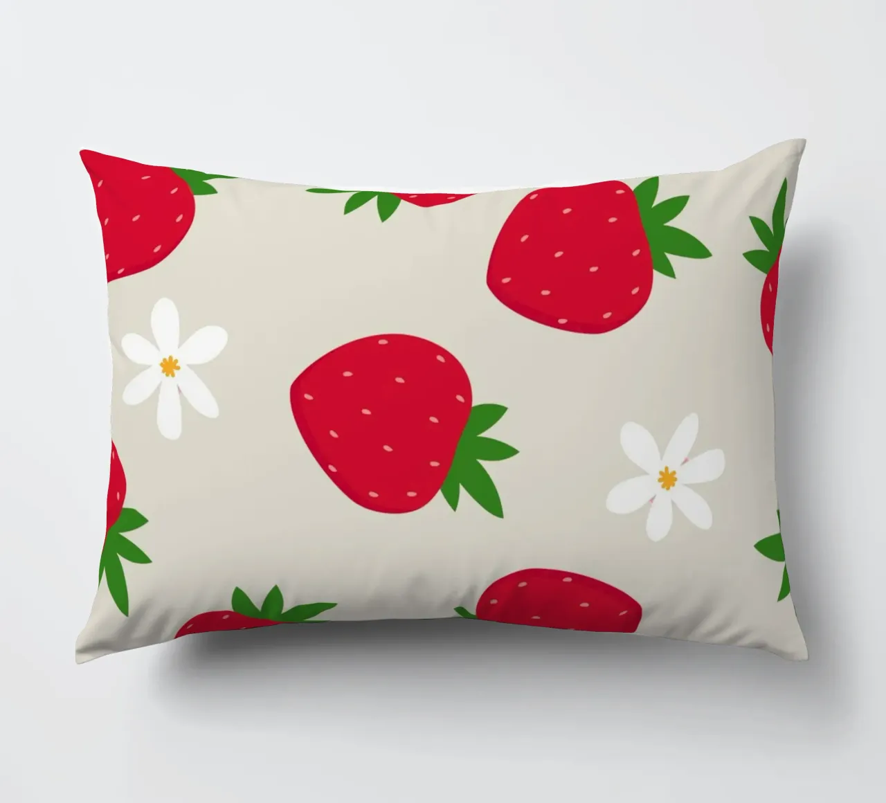 Stampa preppy di fragole cuscino da pdigitalprints