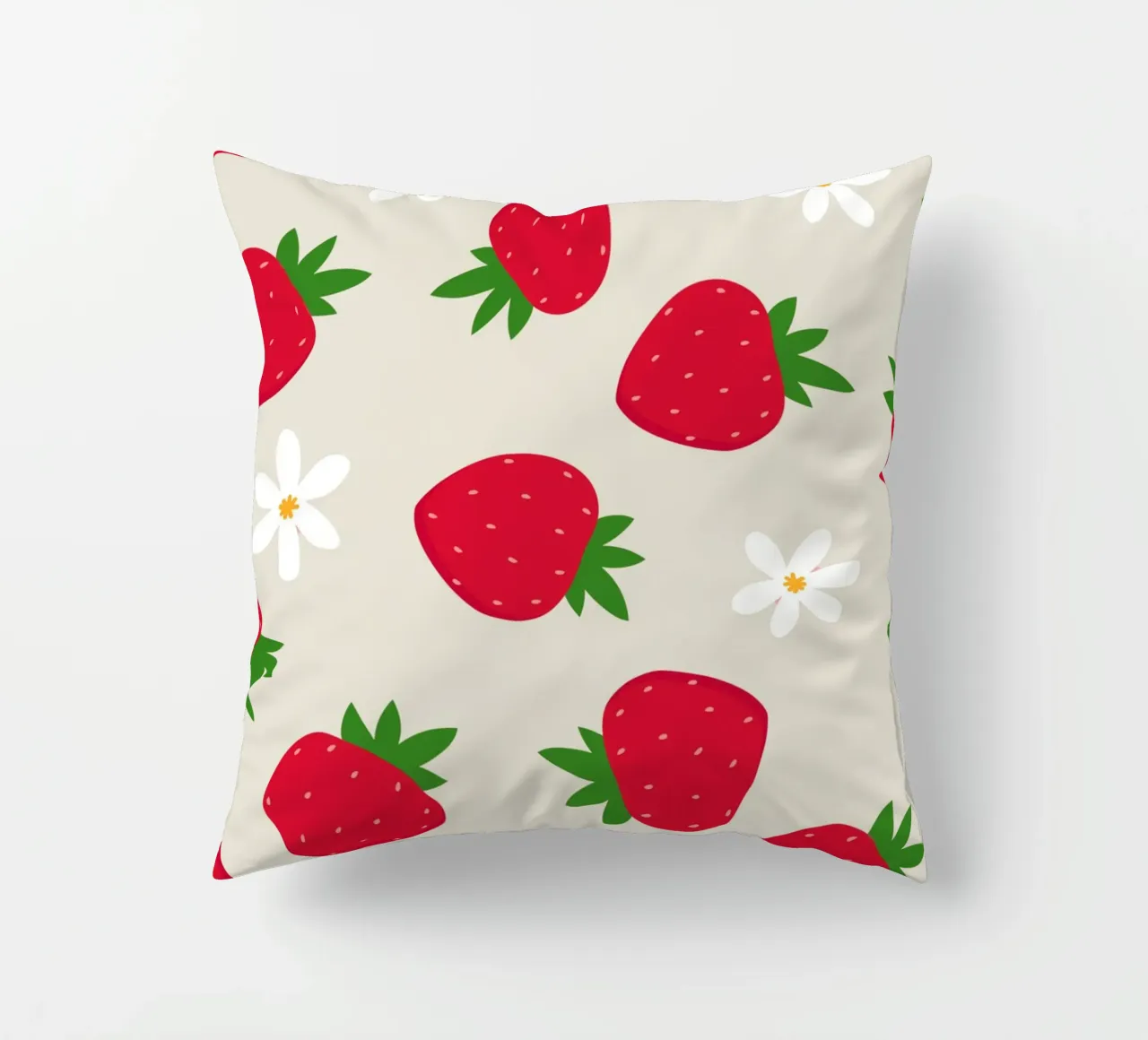 Stampa preppy di fragole cuscino da pdigitalprints