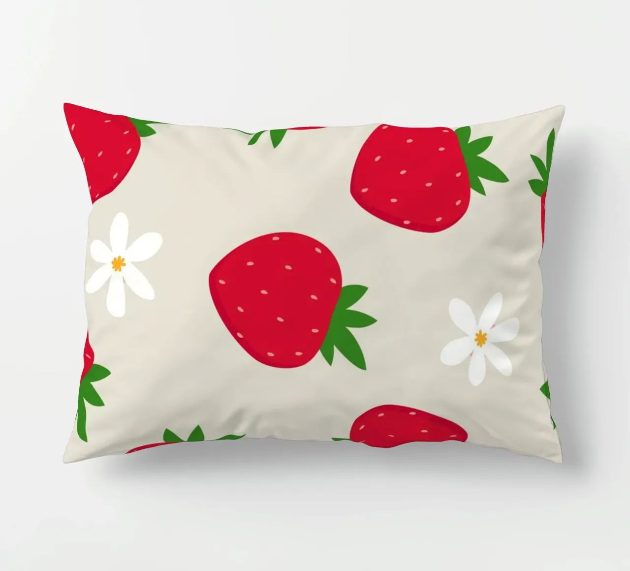 Stampa preppy di fragole cuscino da pdigitalprints