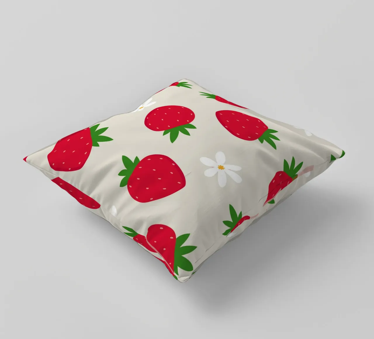 Stampa preppy di fragole cuscino da pdigitalprints