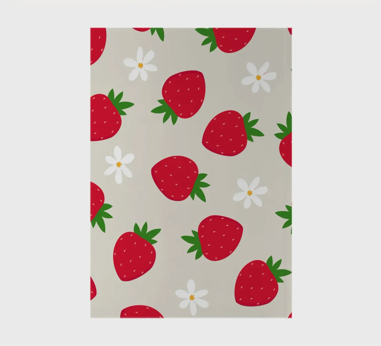 Preppy Strawberry Print notebook by pdigitalprints