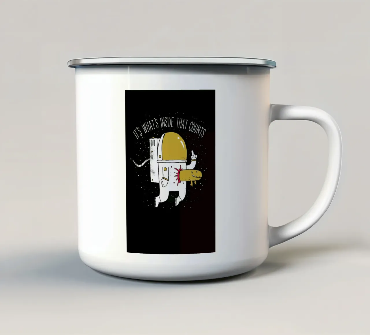Space Sucks tazza in smalto da DinoMike