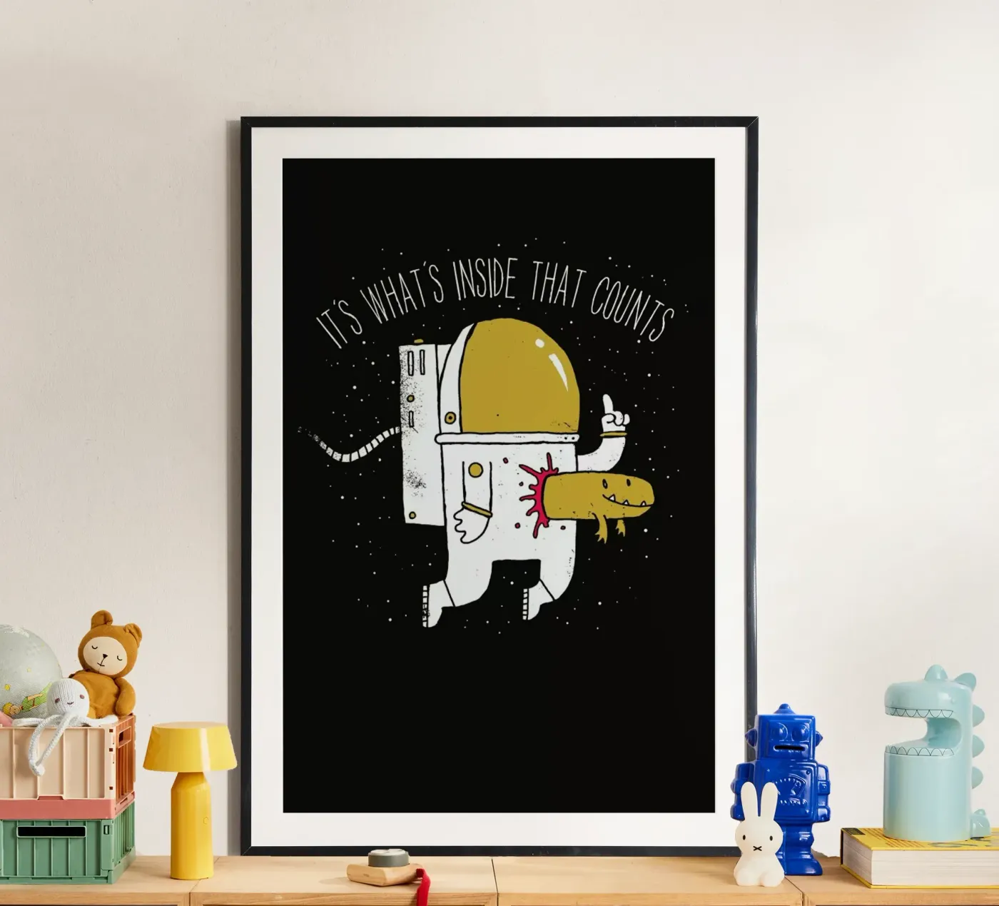 Space Sucks poster van DinoMike