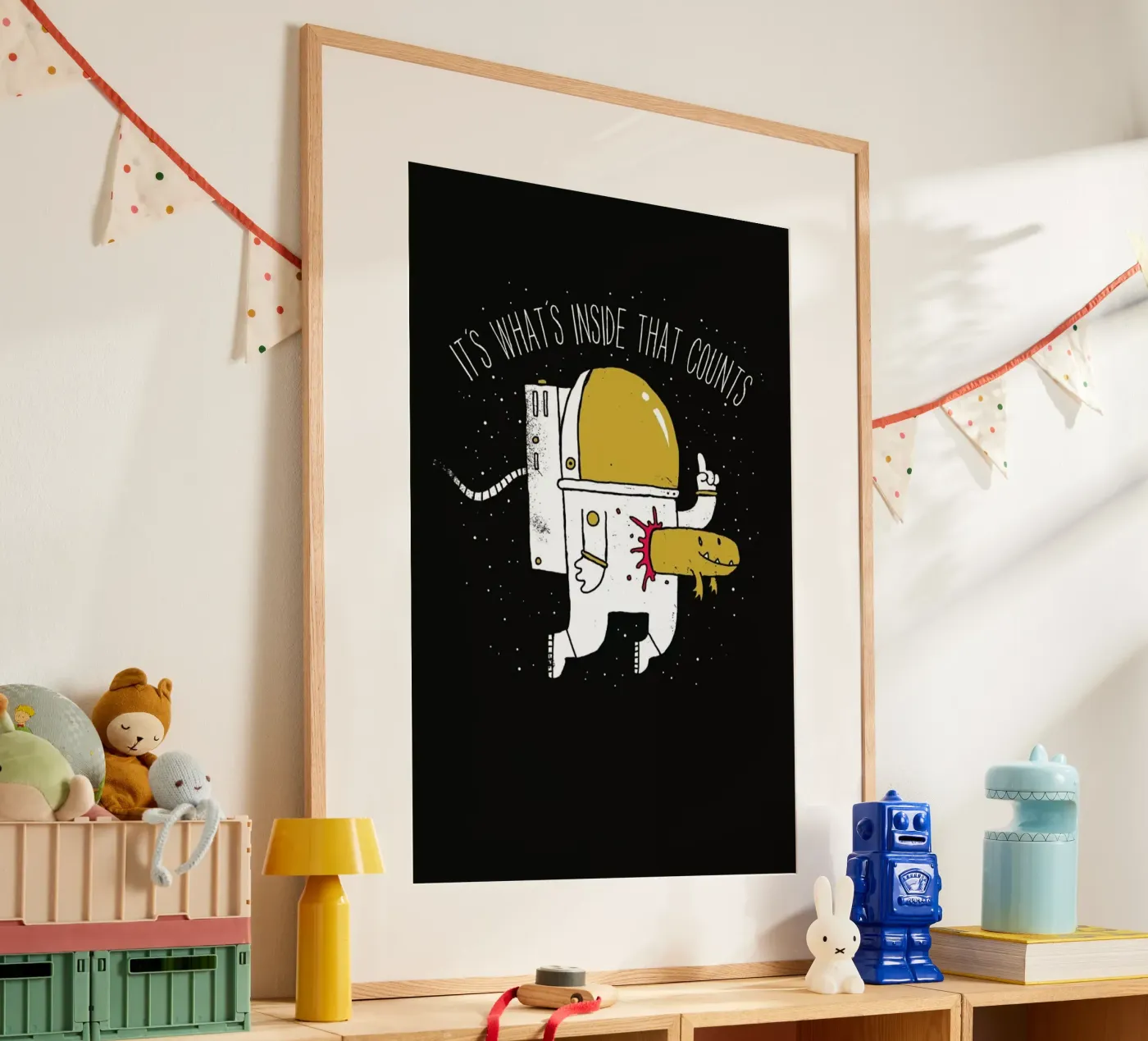 Space Sucks poster van DinoMike