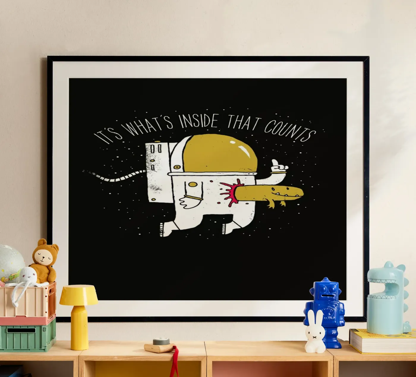 Space Sucks poster van DinoMike