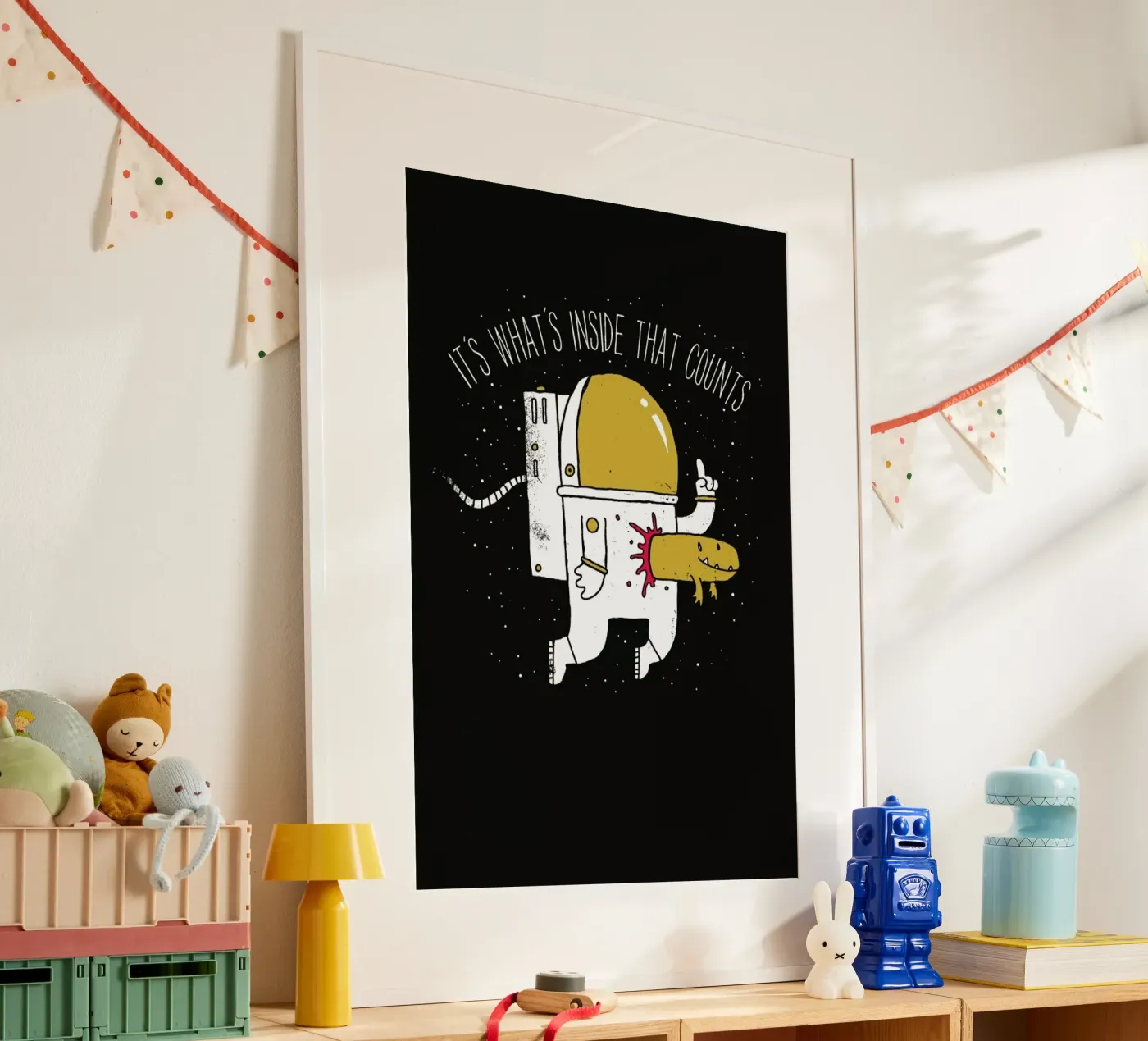 Space Sucks poster van DinoMike