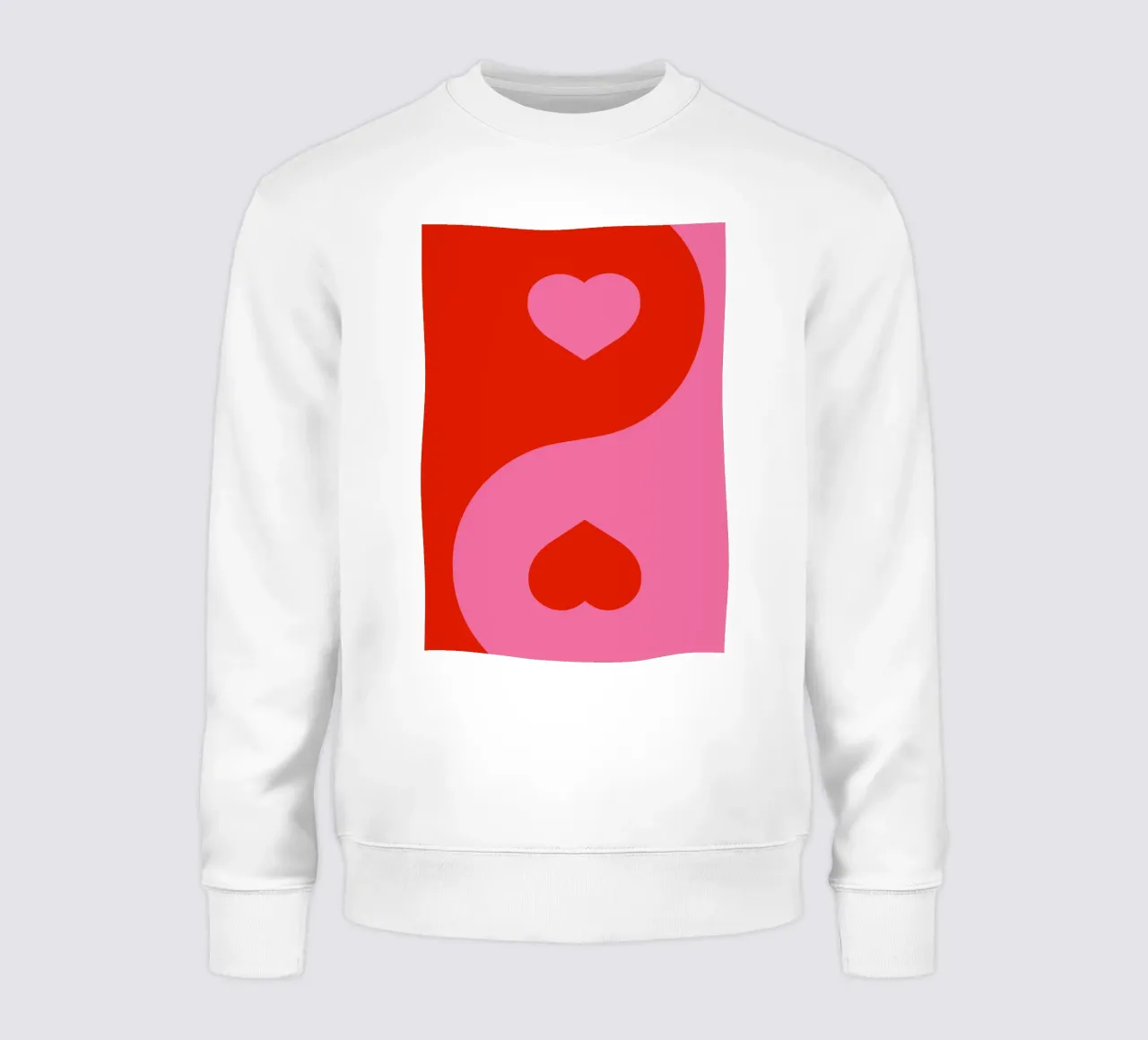 Cuore Ying e Yang, San Valentino felpa da pdigitalprints