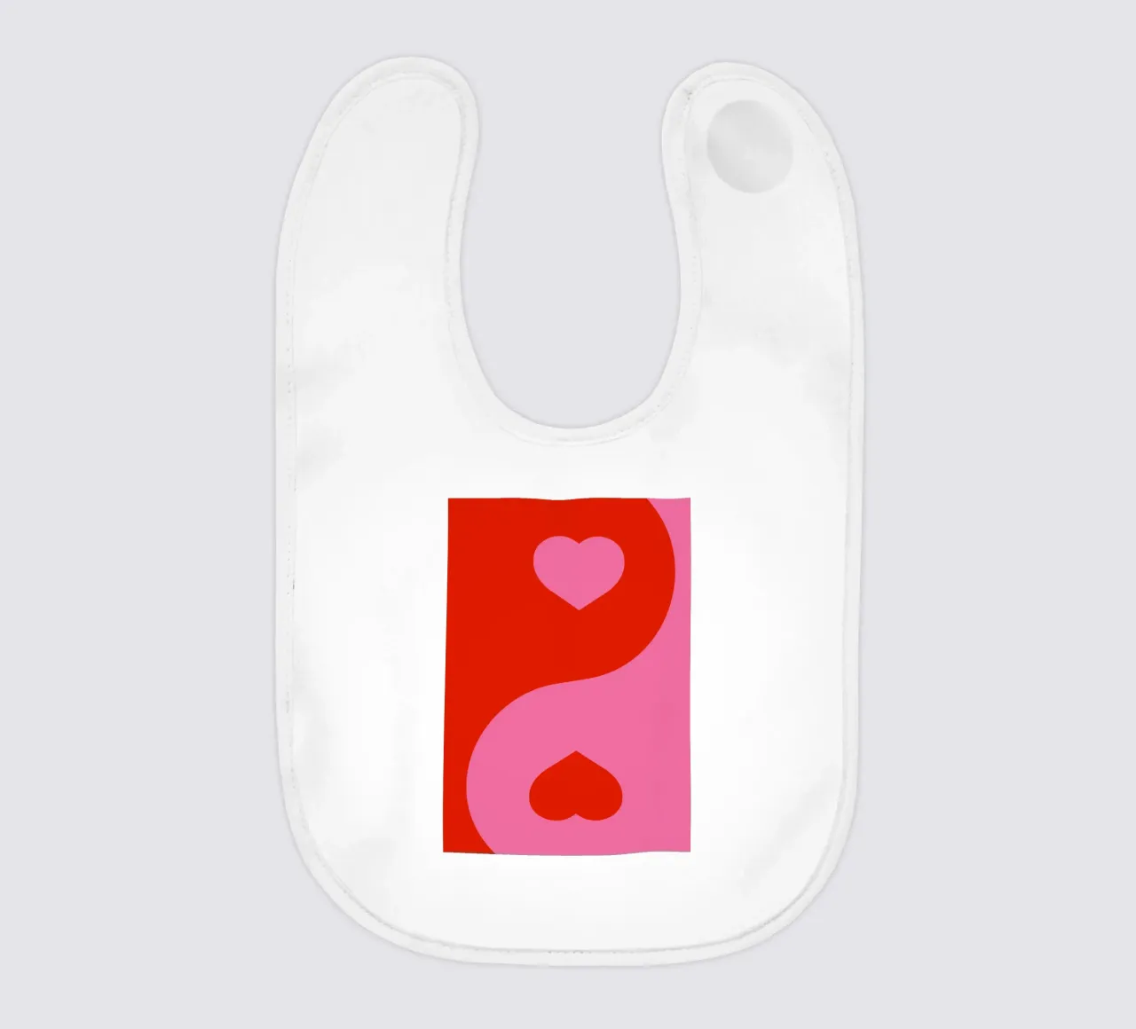 Cuore Ying e Yang, San Valentino bavaglino da pdigitalprints
