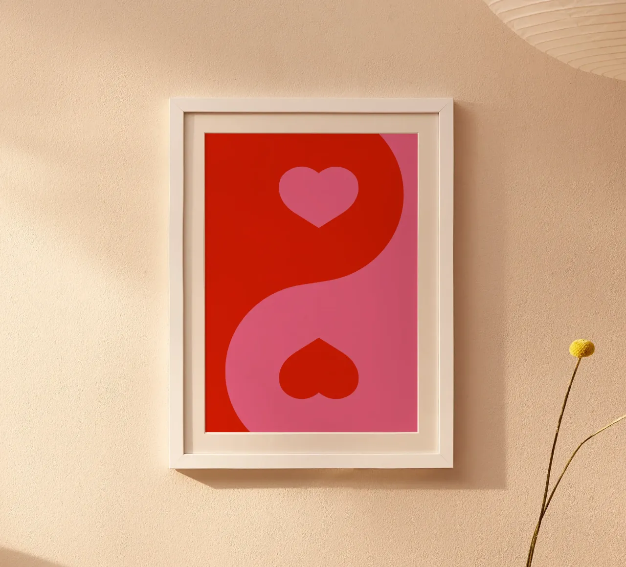 Cuore Ying e Yang, San Valentino poster da pdigitalprints