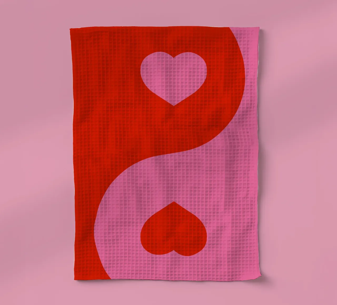 Cuore Ying e Yang, San Valentino canovaccio da cucina da pdigitalprints