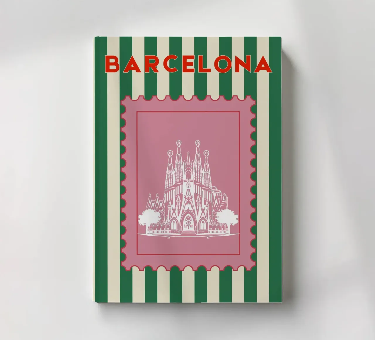 Barcelone Voyage Rétro design carnet de notes de pdigitalprints