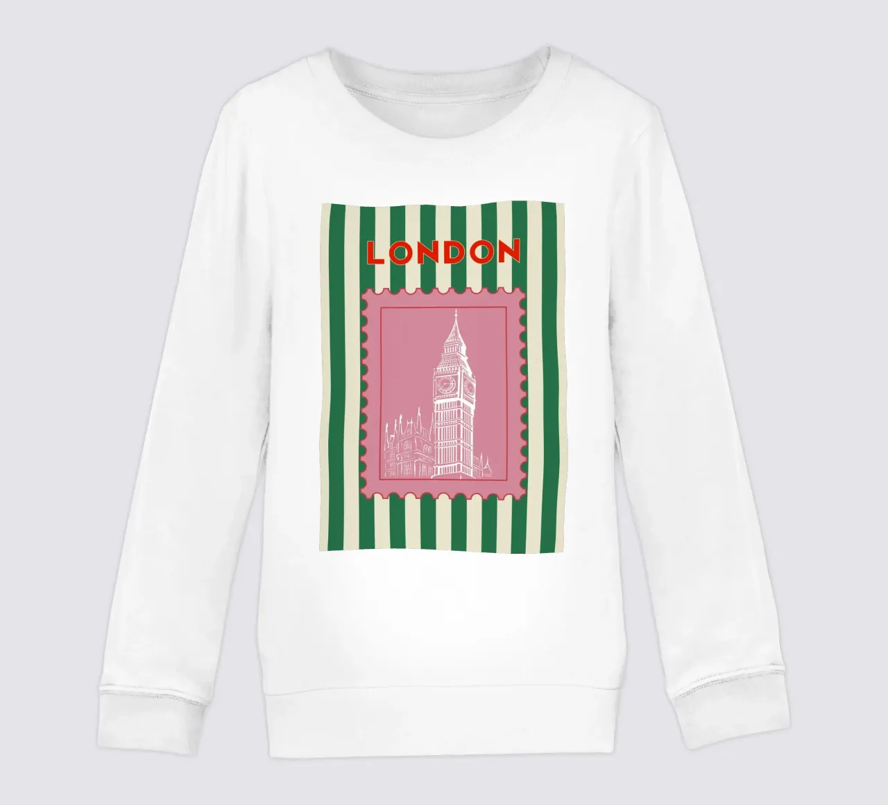 Londra Design da viaggio retrò felpa bambino da pdigitalprints