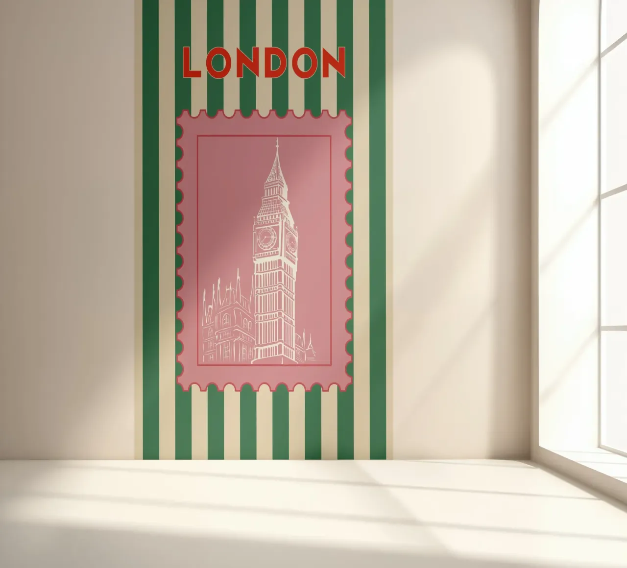 London Retro Travel design photo wallpaper by pdigitalprints