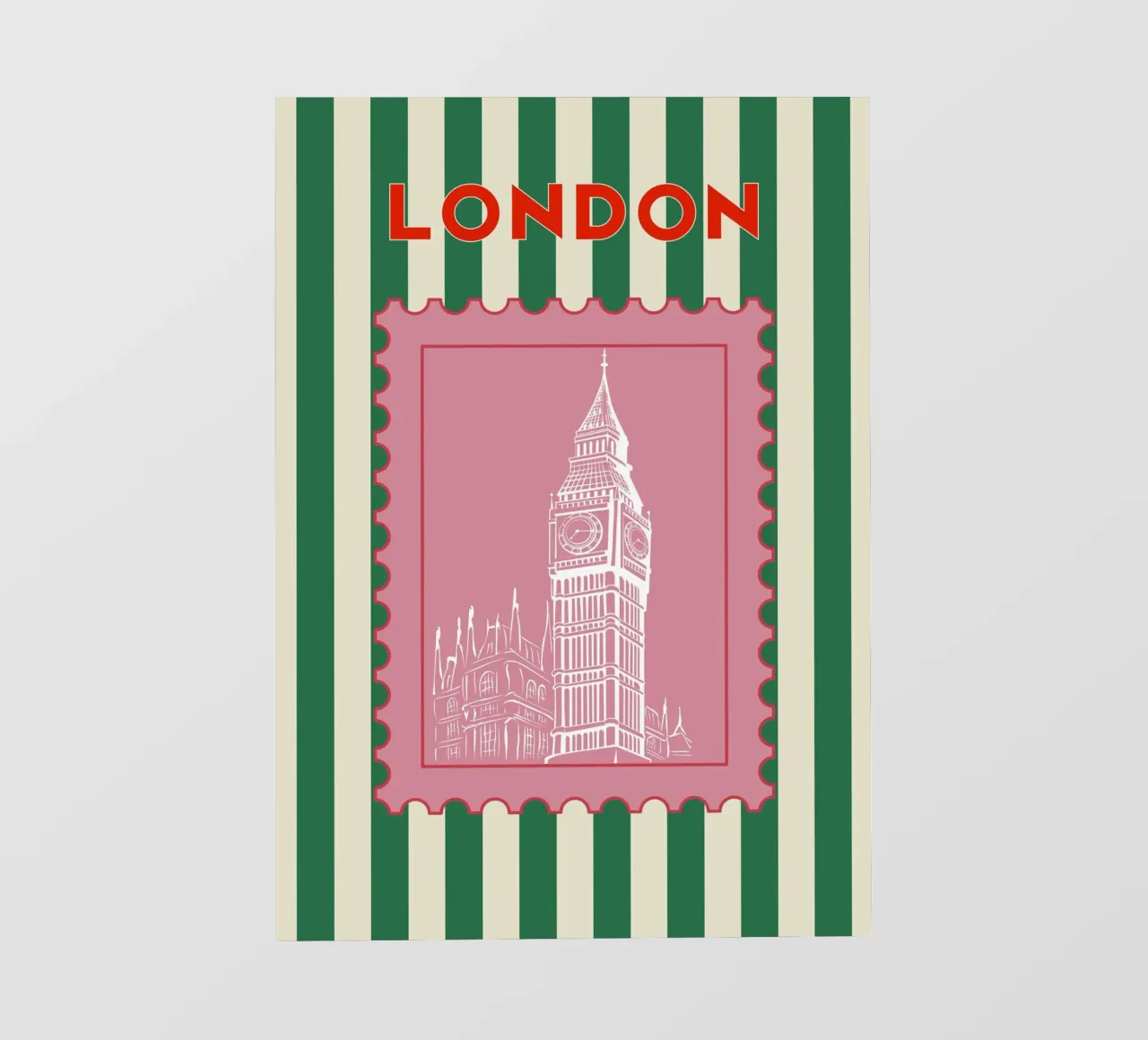 London Retro Travel design photo wallpaper by pdigitalprints