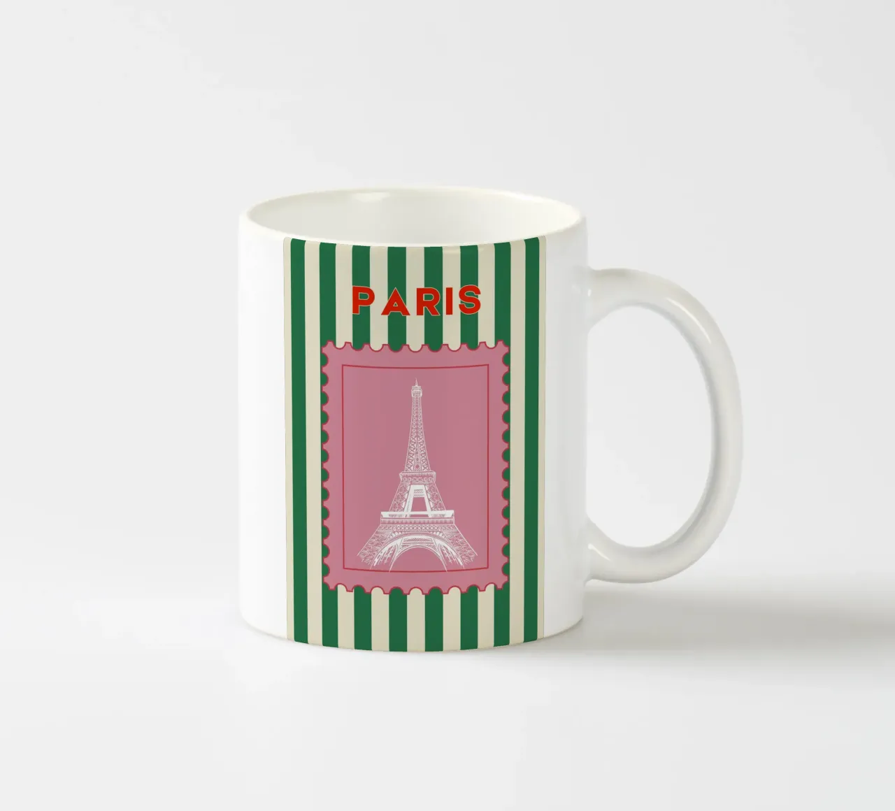 Parijs Retro reizen Ontwerp keramische mok van pdigitalprints