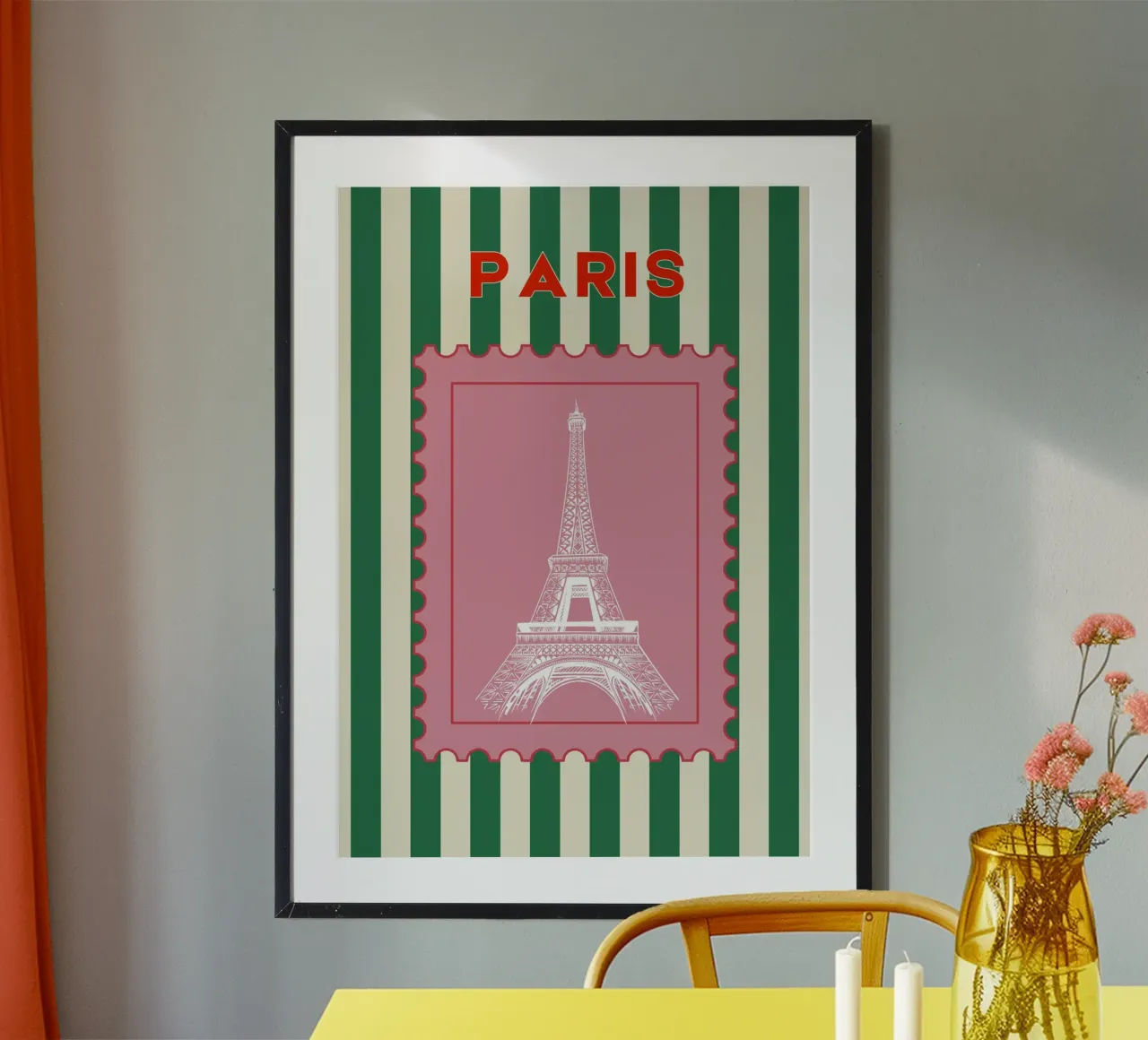 Parijs Retro reizen Ontwerp hahnemühle van pdigitalprints
