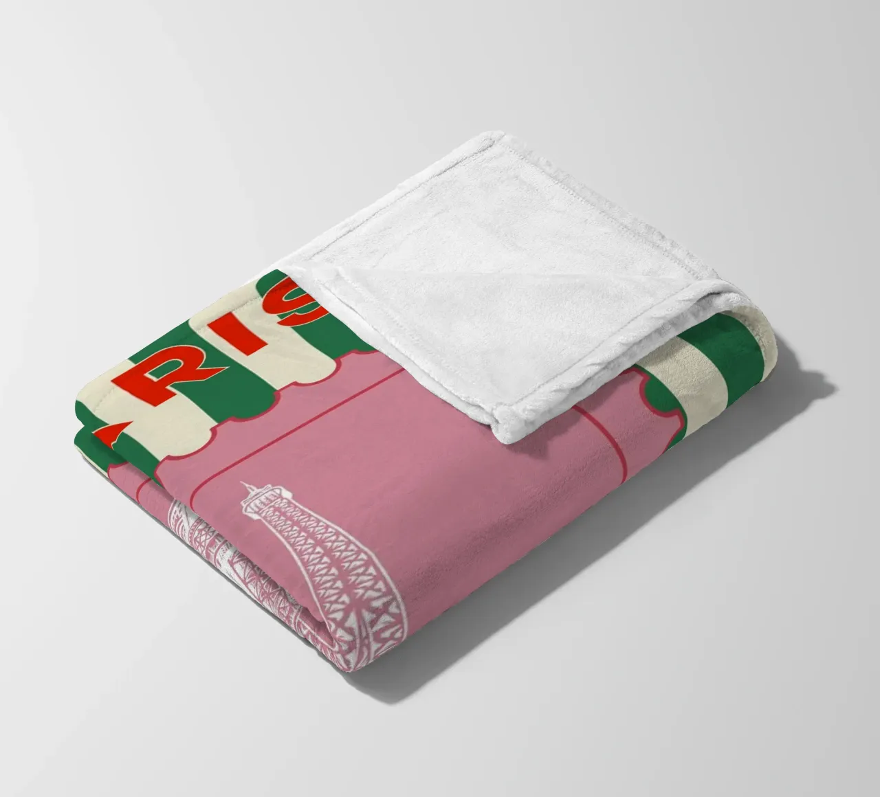Parigi Design da viaggio retrò coperta in pile da pdigitalprints