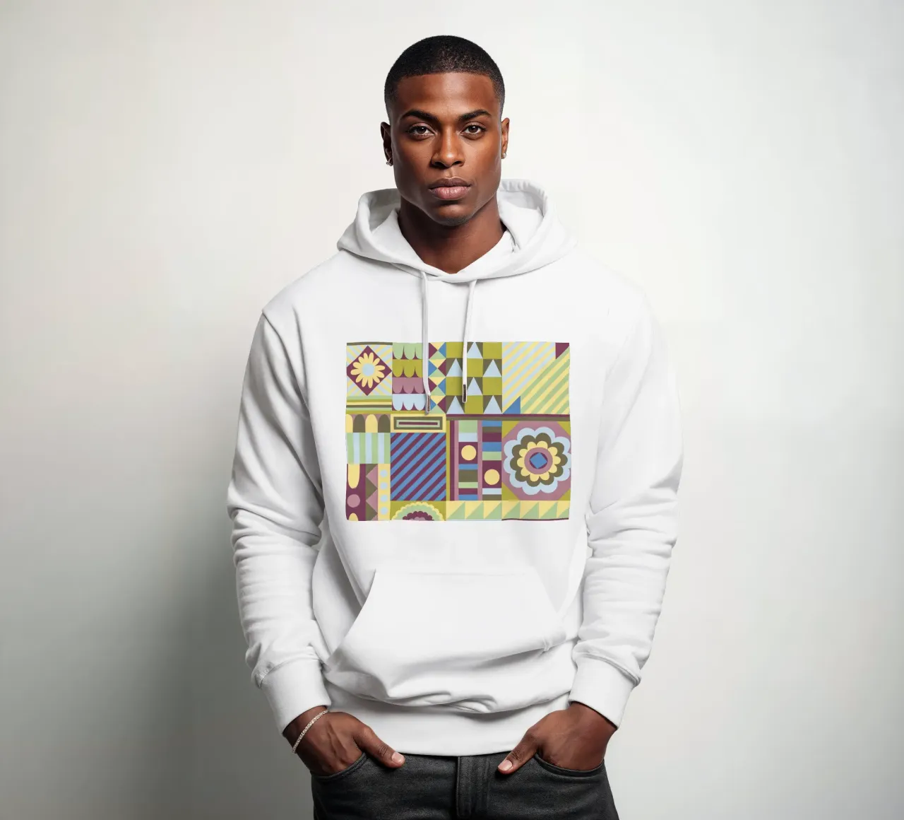 Modern craft composition felpa con cappuccio da GigiRosado