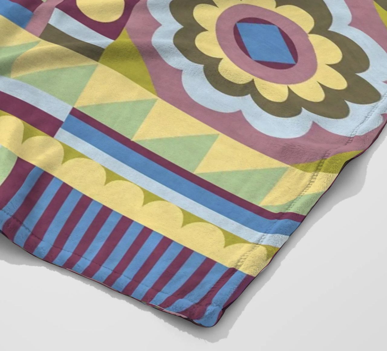 Modern craft composition fleece blanket by GigiRosado