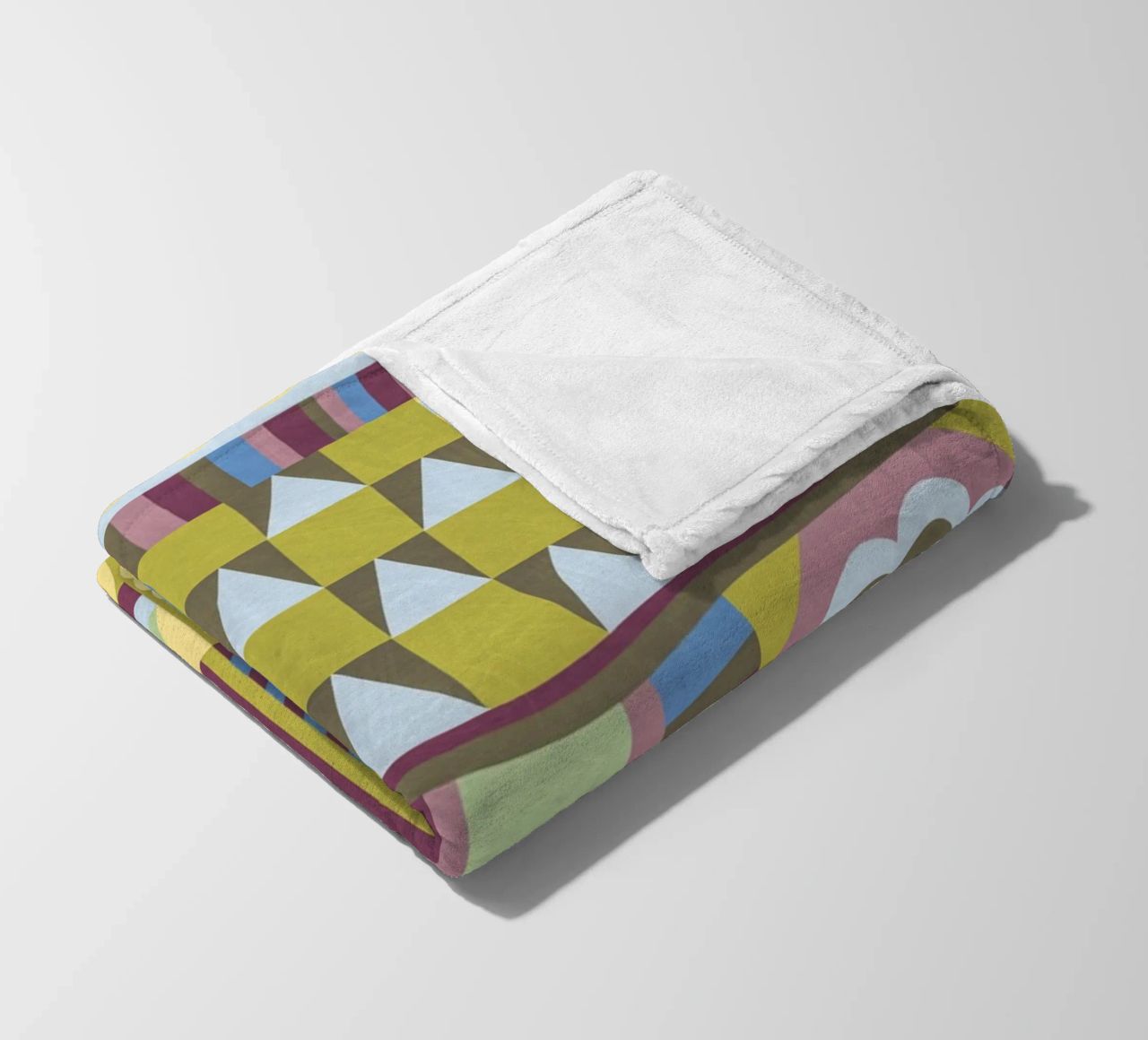 Modern craft composition fleece blanket by GigiRosado