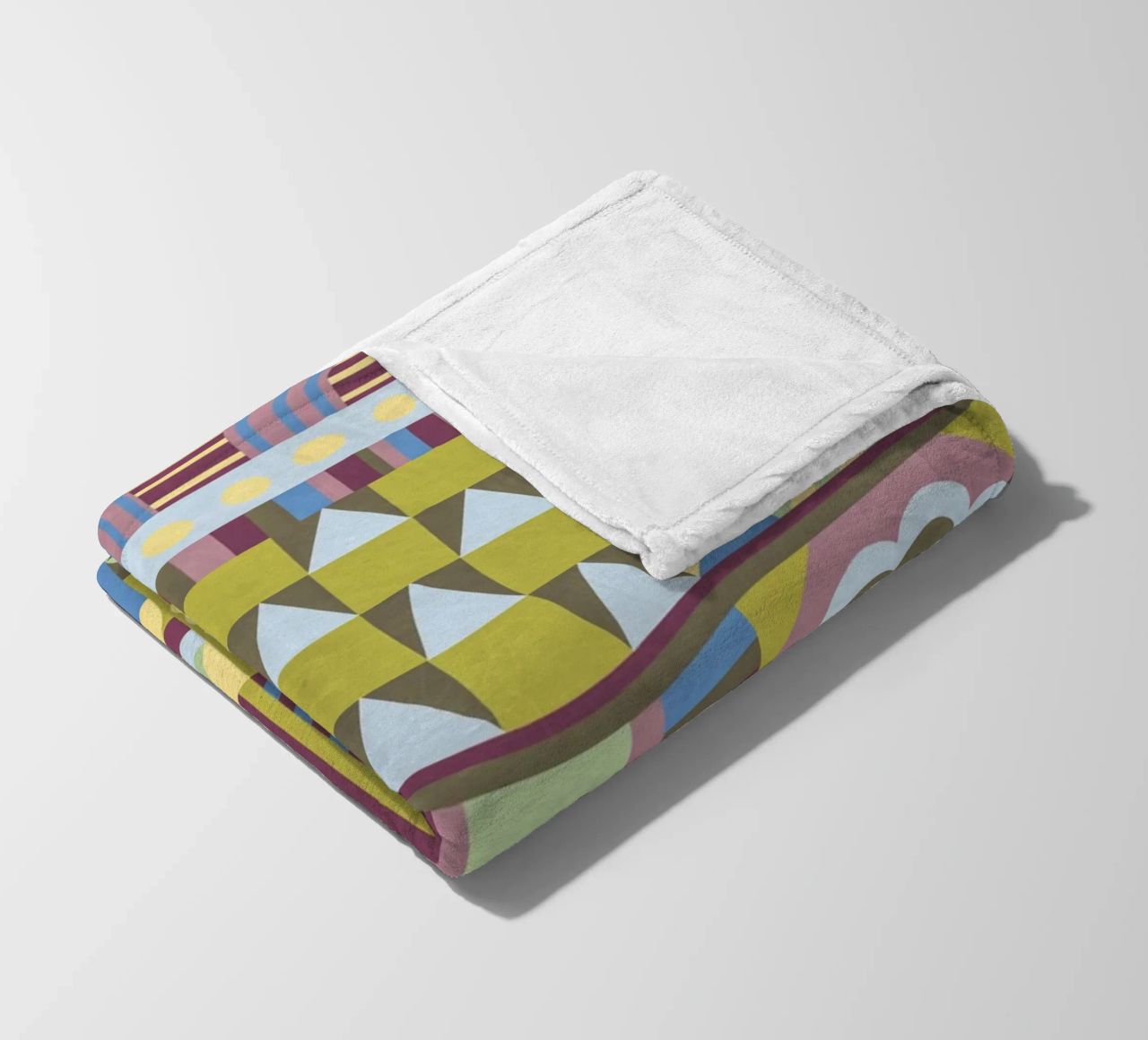 Modern craft composition fleece blanket by GigiRosado