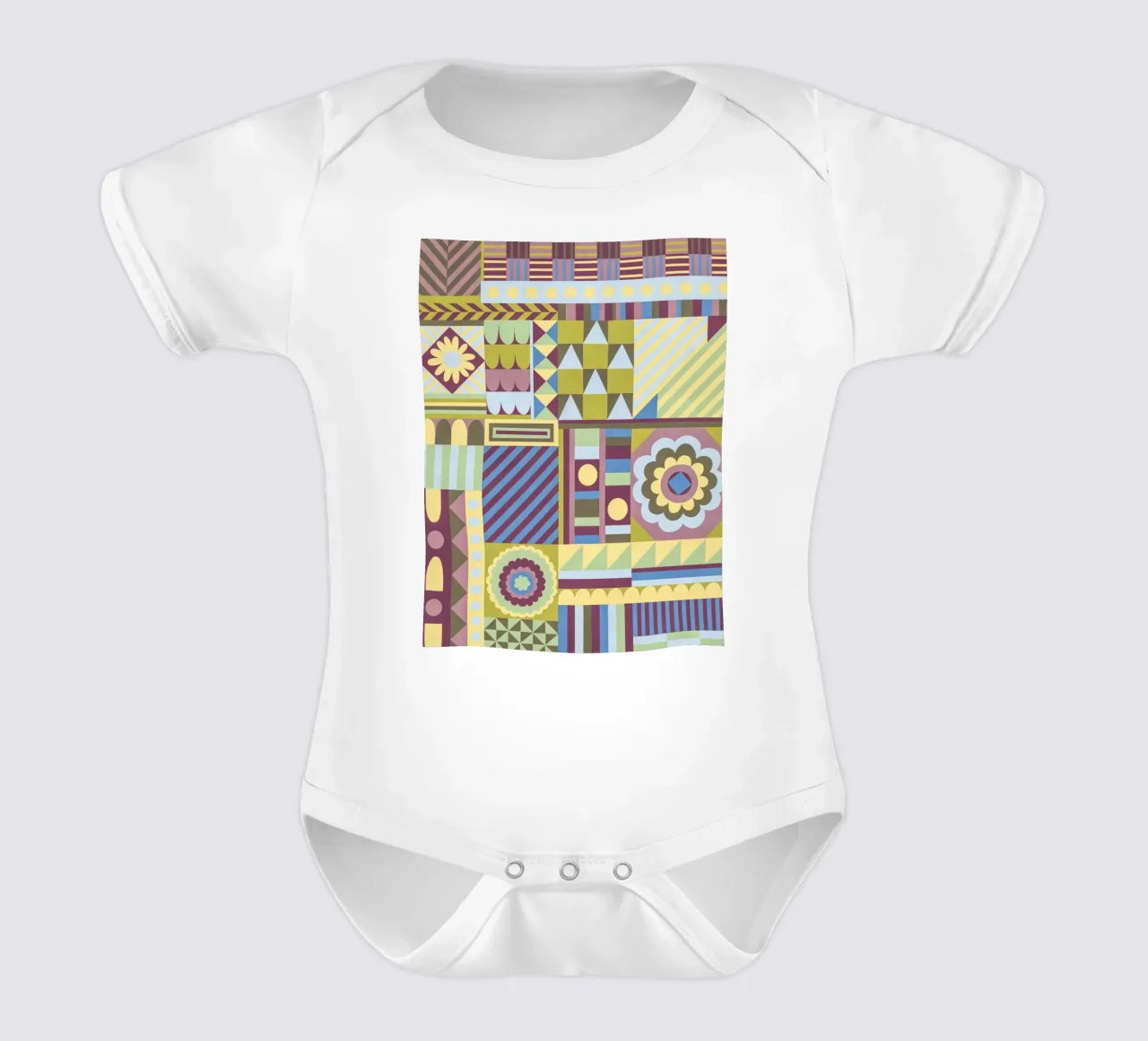 Modern craft composition body neonato maniche corte da GigiRosado