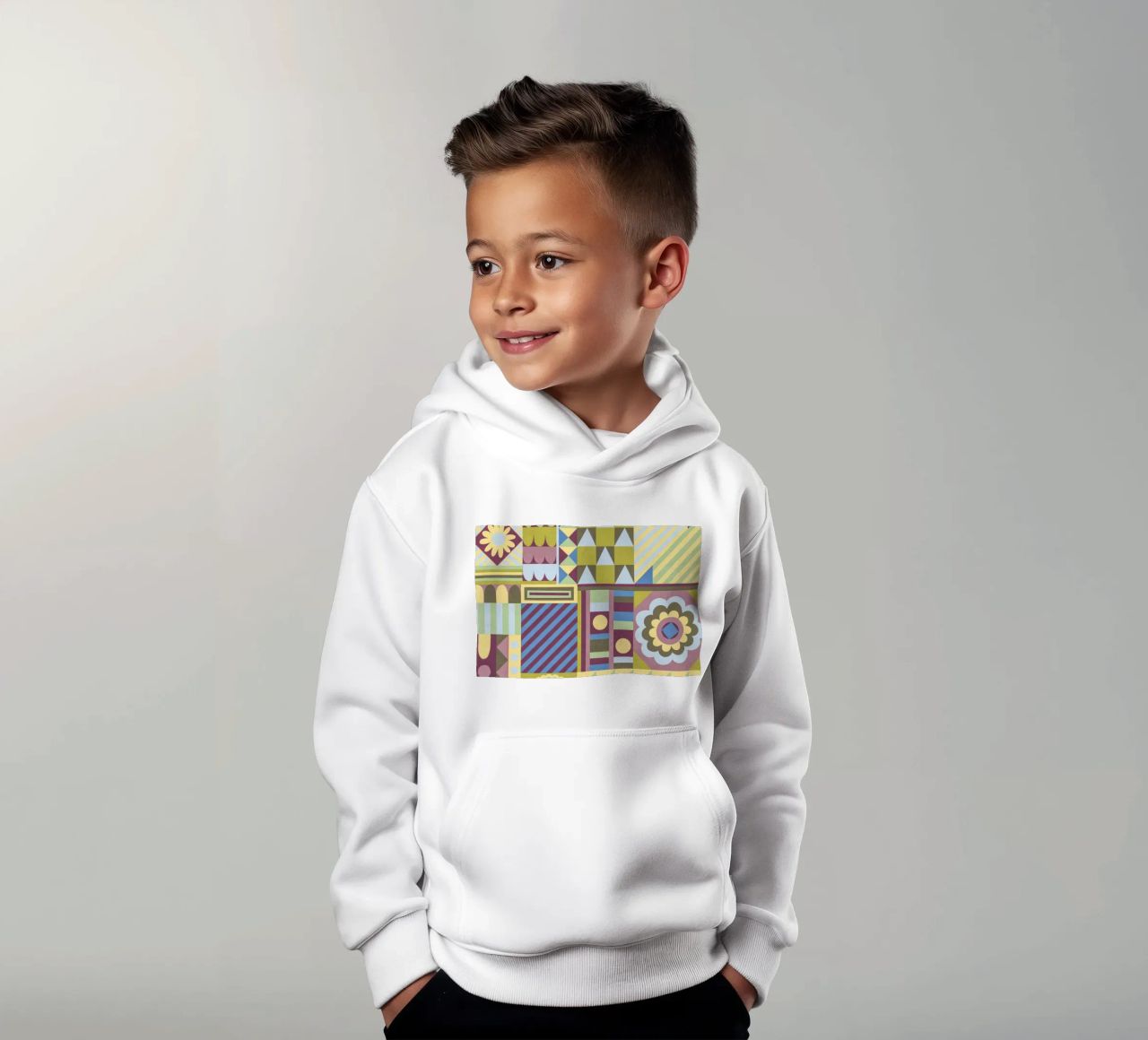 Modern craft composition sudadera con capucha para niño de GigiRosado