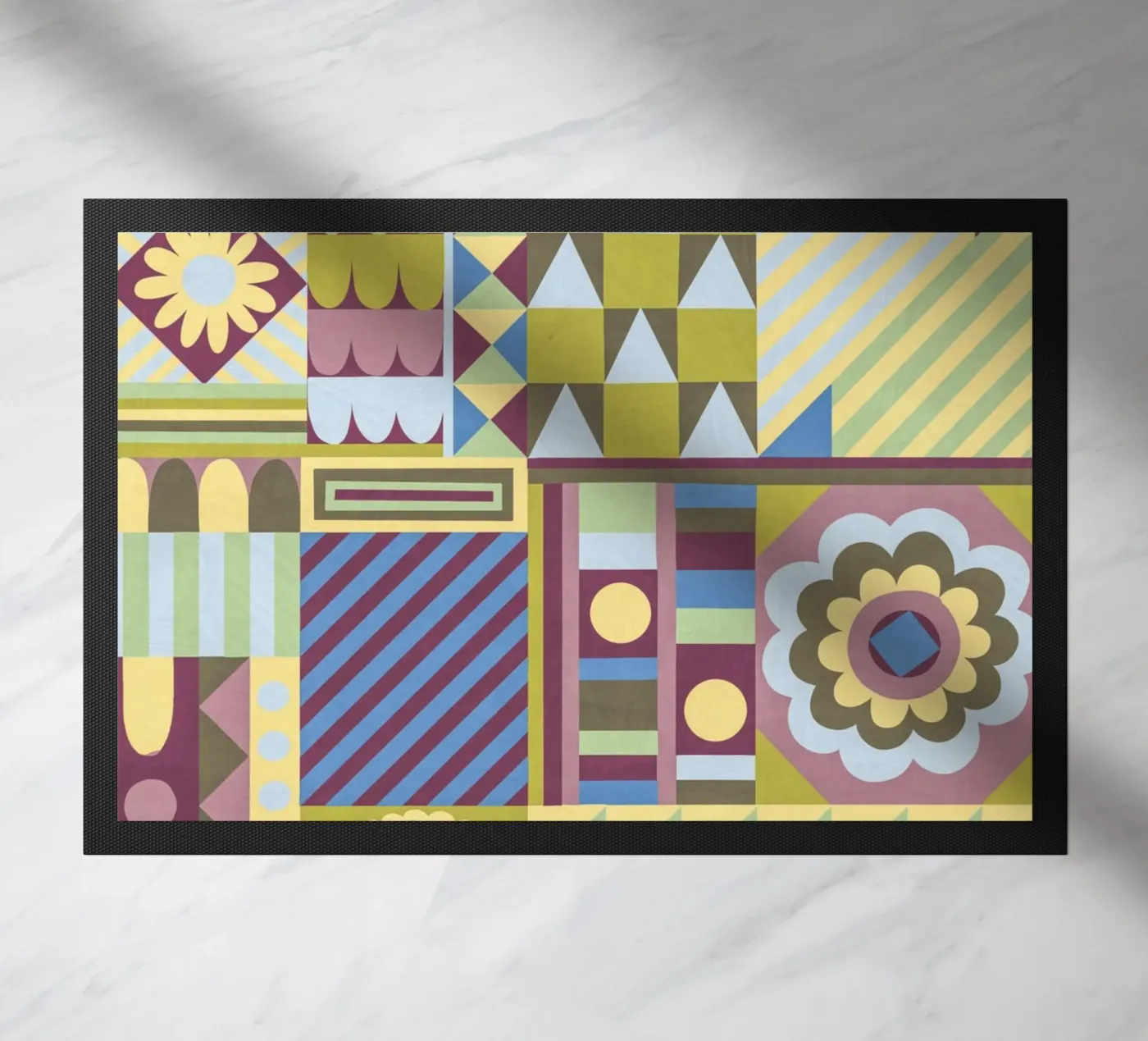 Modern craft composition Fußmatte von GigiRosado