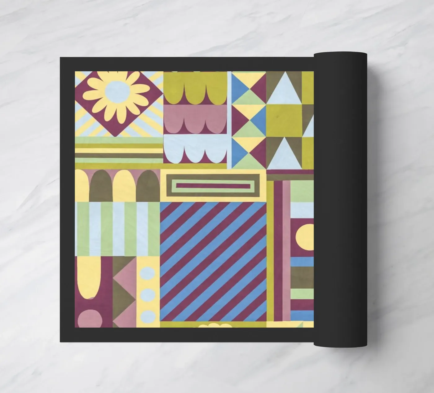 Modern craft composition doormat by GigiRosado