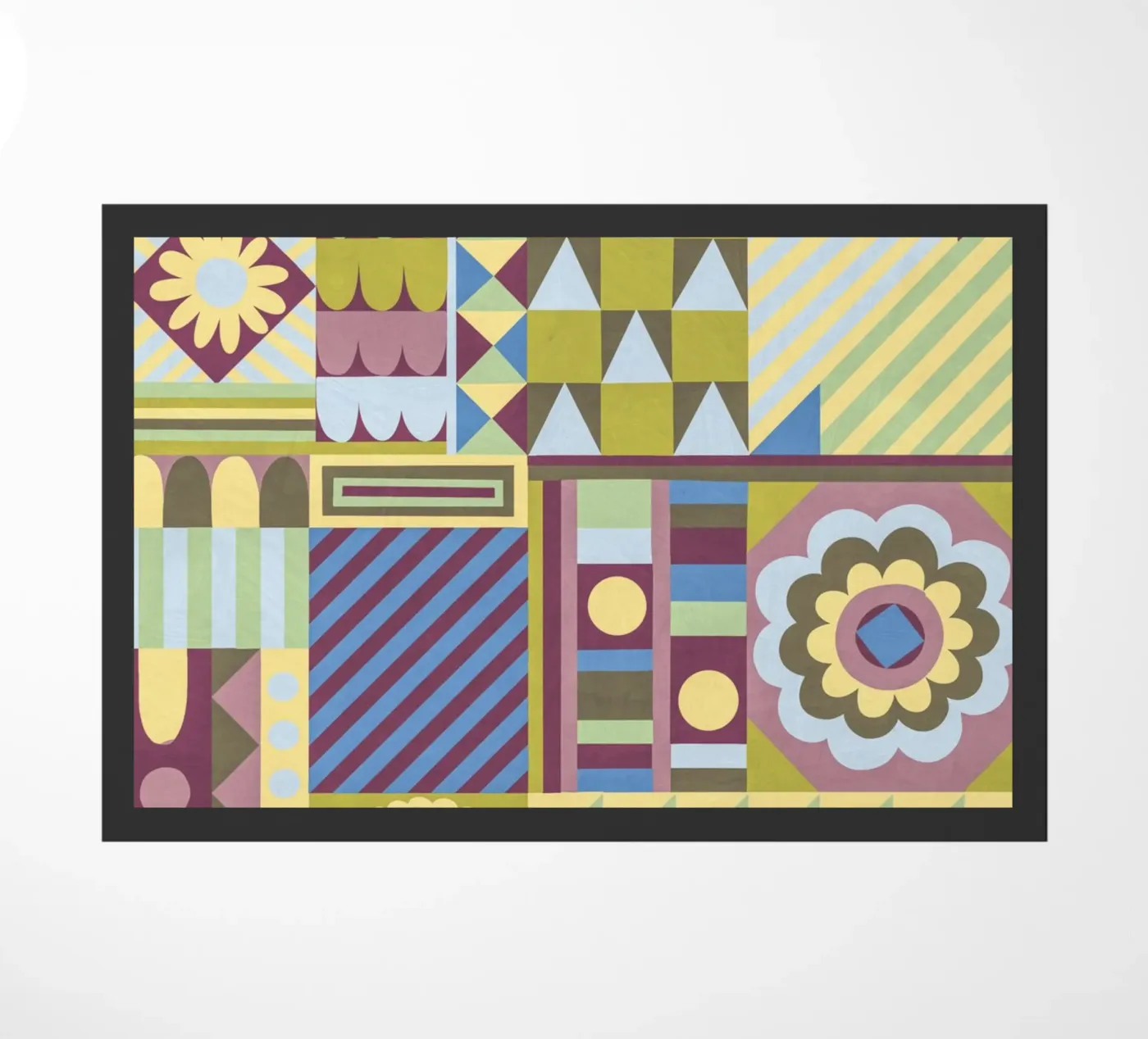 Modern craft composition doormat by GigiRosado