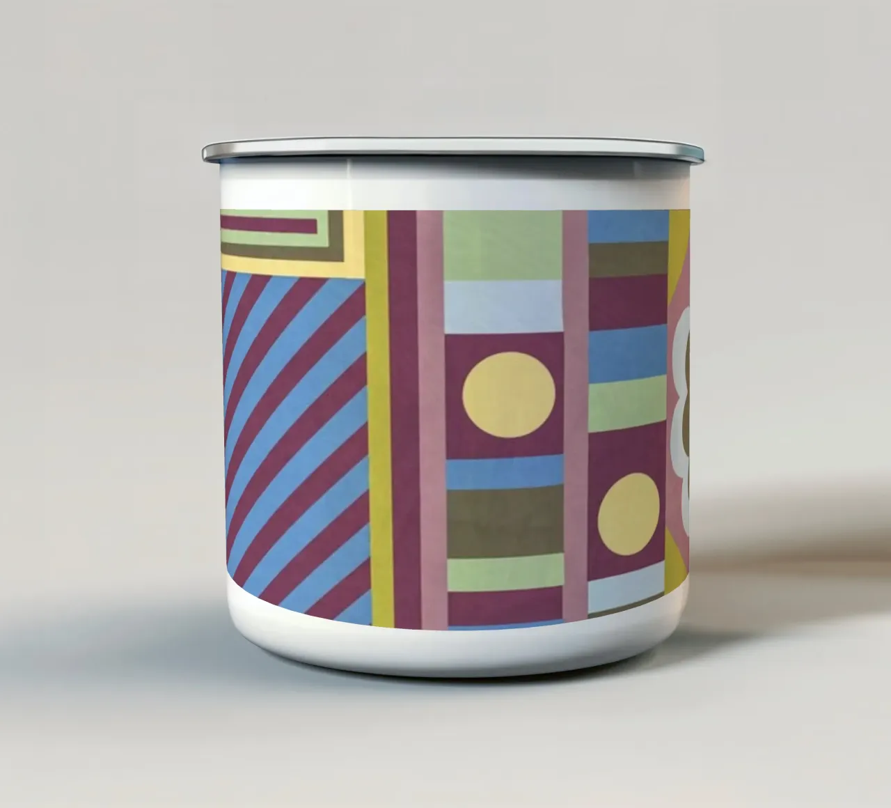 Modern craft composition taza de esmalte de GigiRosado
