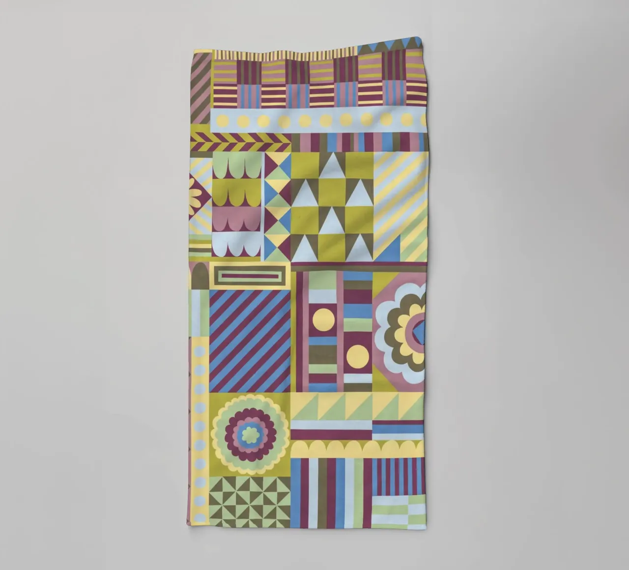 Modern craft composition towel by GigiRosado