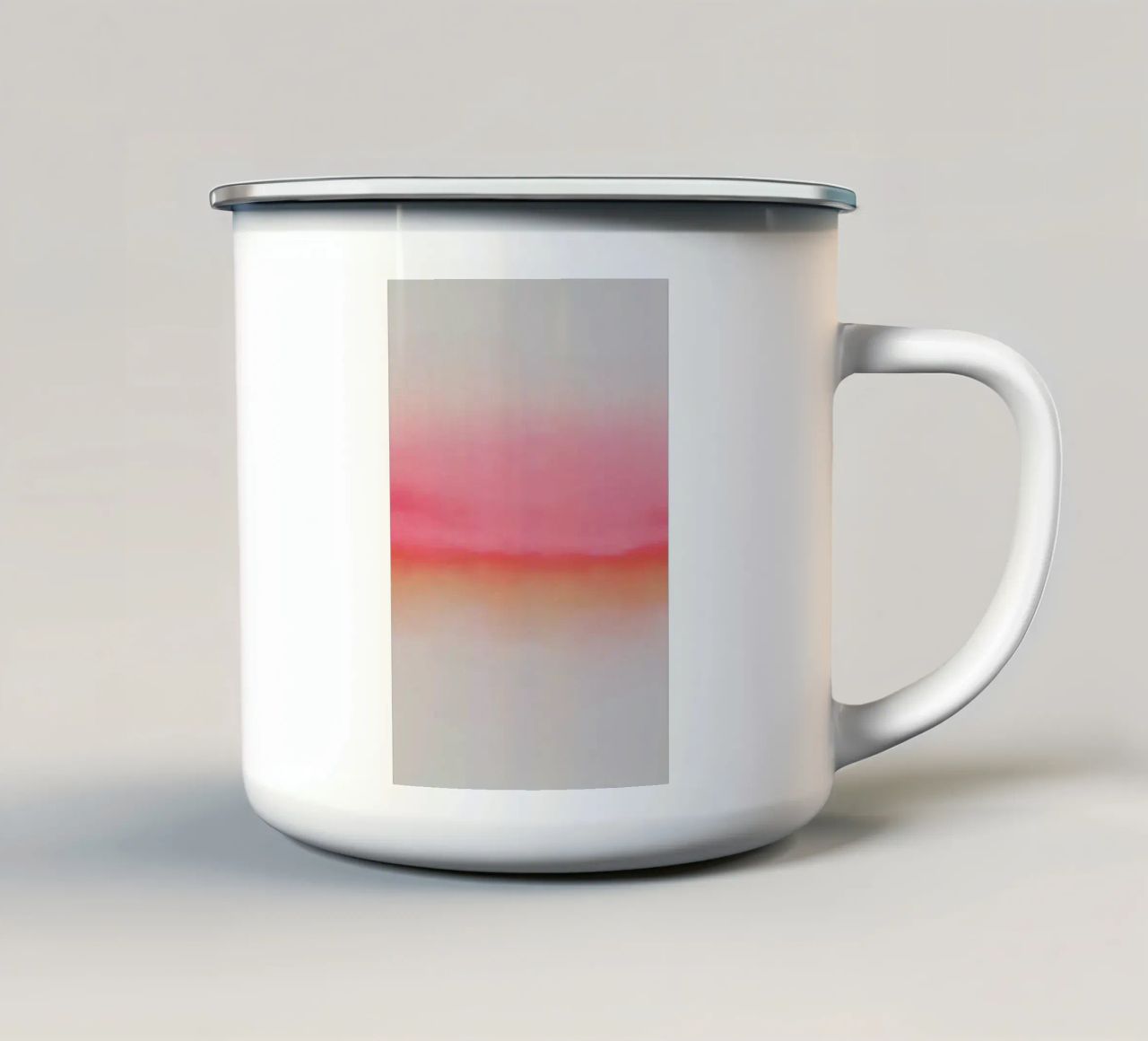 Pink Horizon enamel mug by Kind of Style