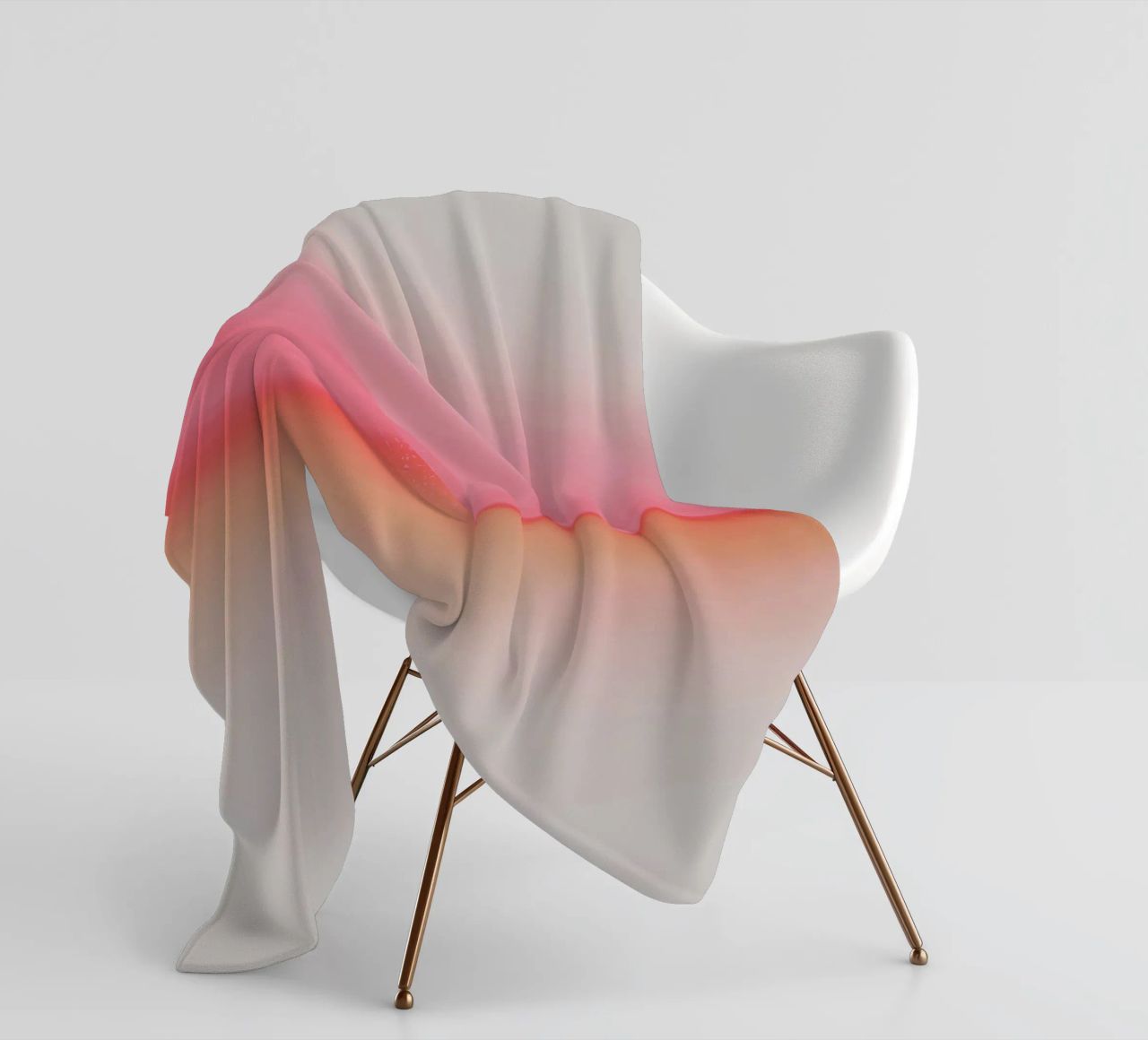 Pink Horizon fleece blanket by Kind of Style