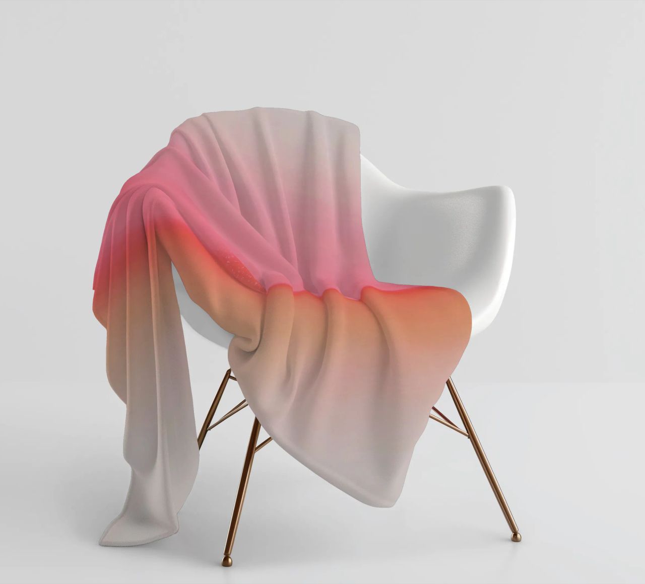 Pink Horizon fleece blanket by Kind of Style