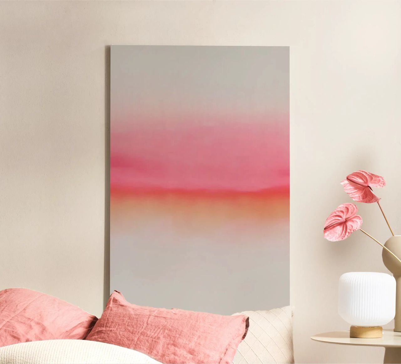 Pink Horizon Leinwand von Kind of Style