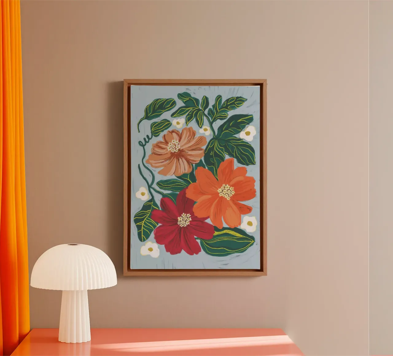 In full bloom canvas with Floater frame by GigiRosado