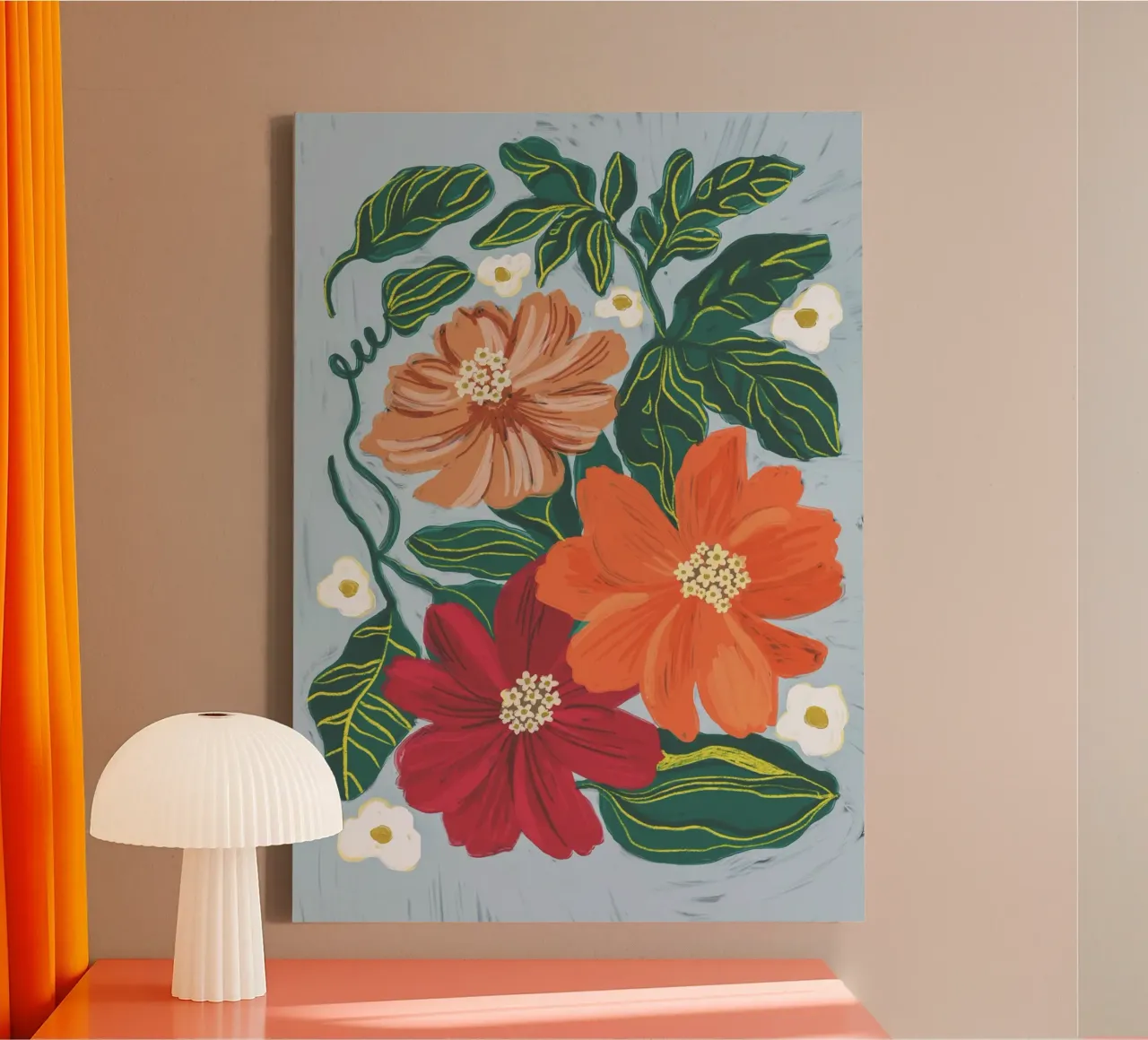 In full bloom canvas with Floater frame by GigiRosado