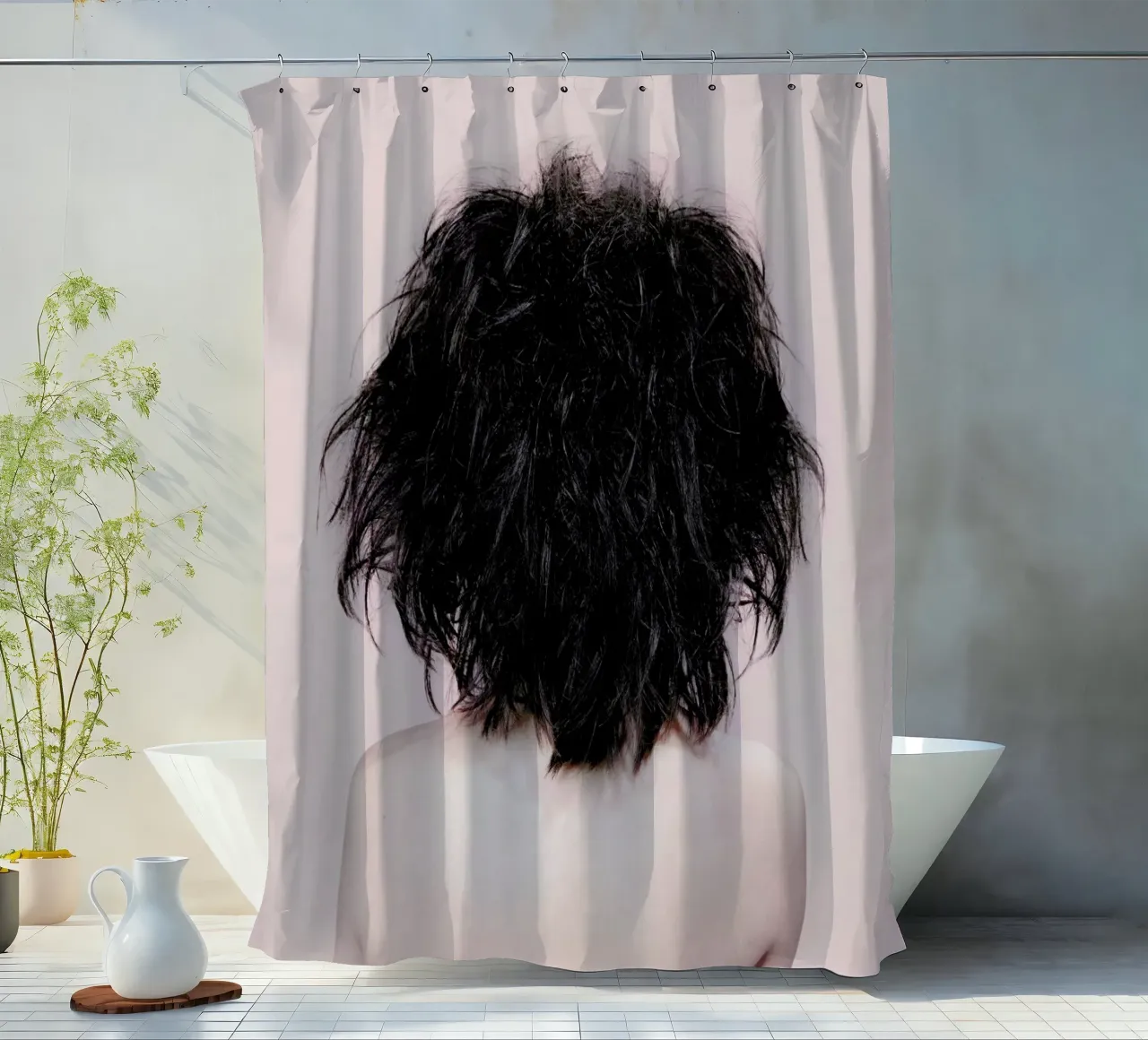 Eyes douchegordijn van Julian Wolkenstein