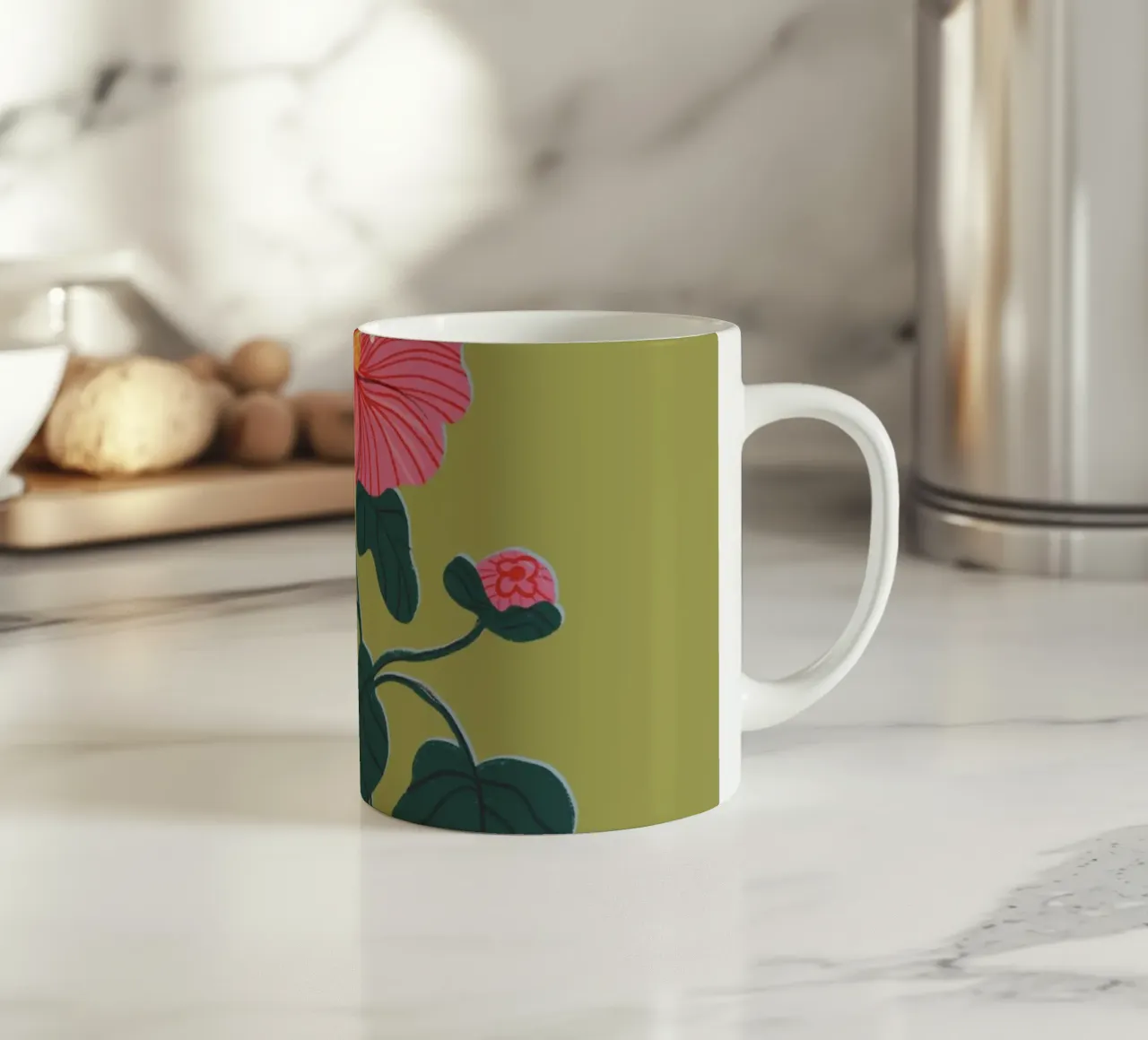Morning glory Keramik Tasse von GigiRosado