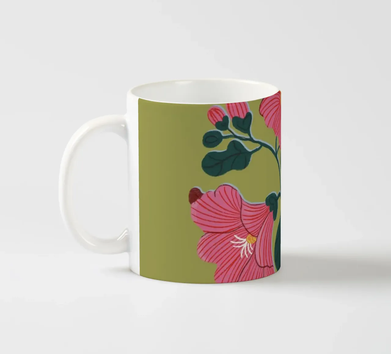 Morning glory Keramik Tasse von GigiRosado