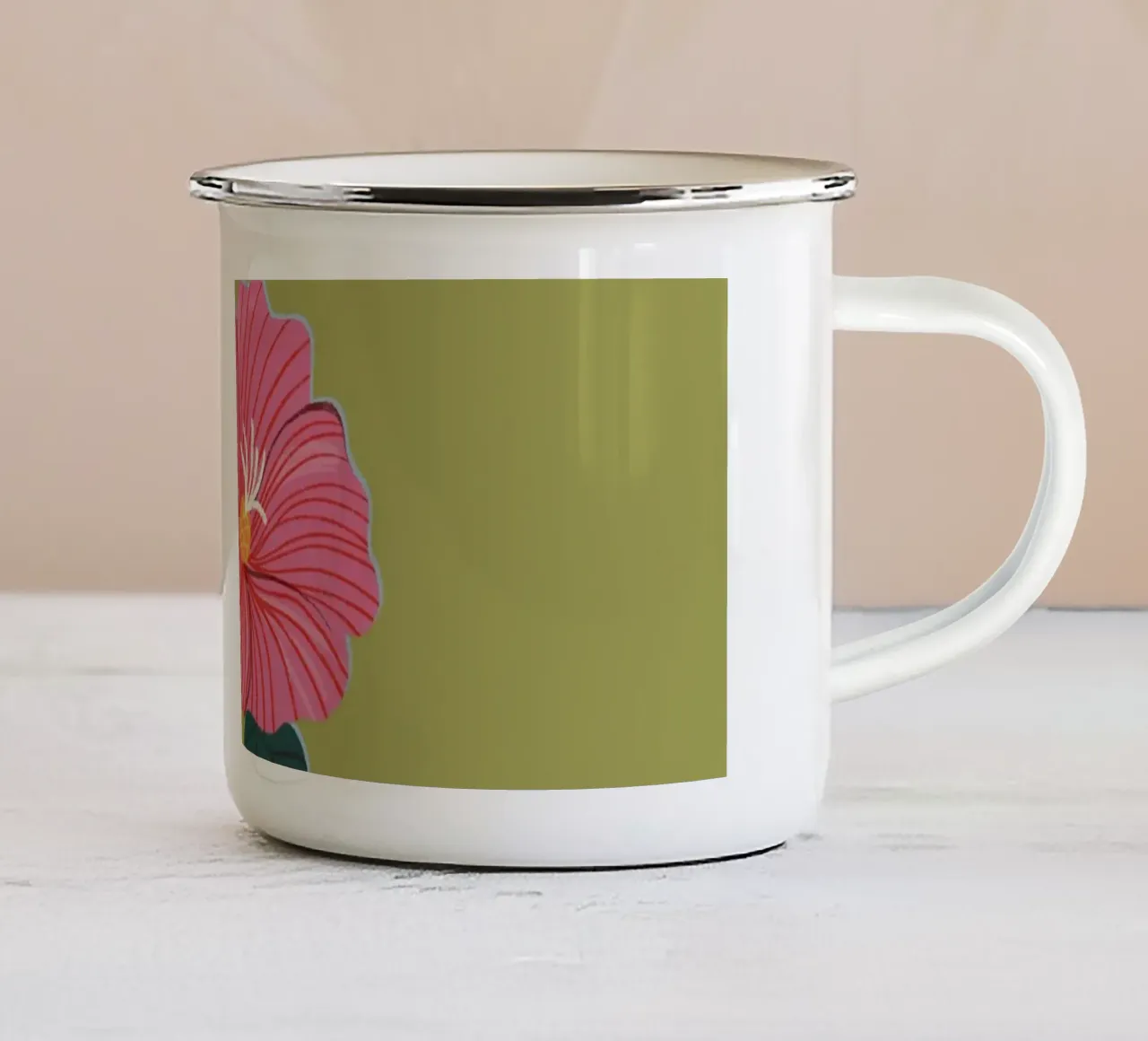 Morning glory enamel mug by GigiRosado