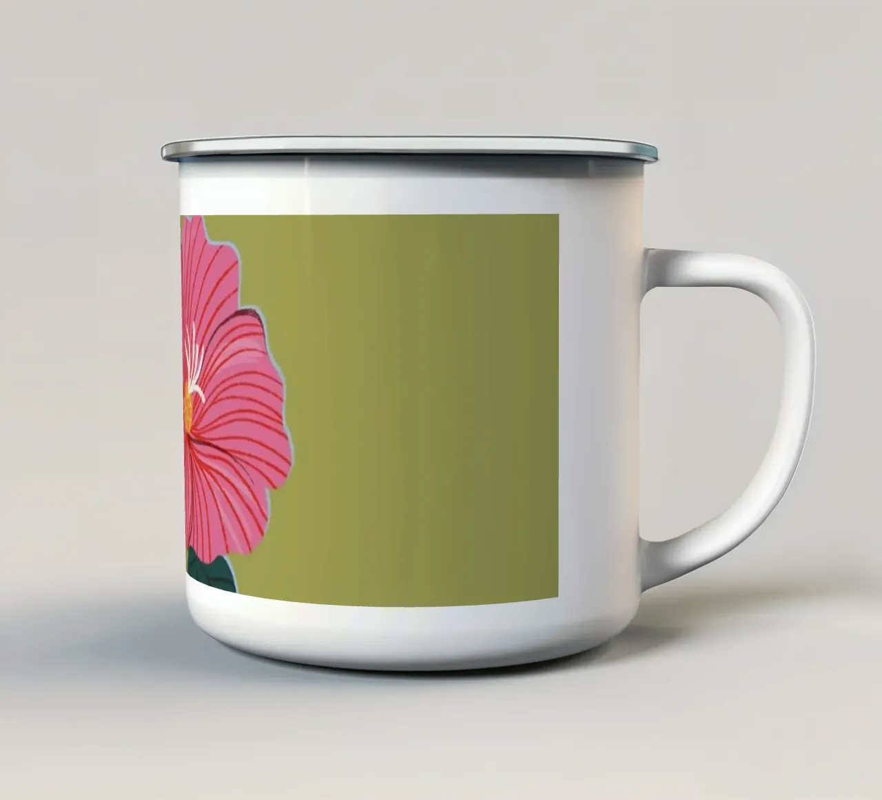 Morning glory enamel mug by GigiRosado