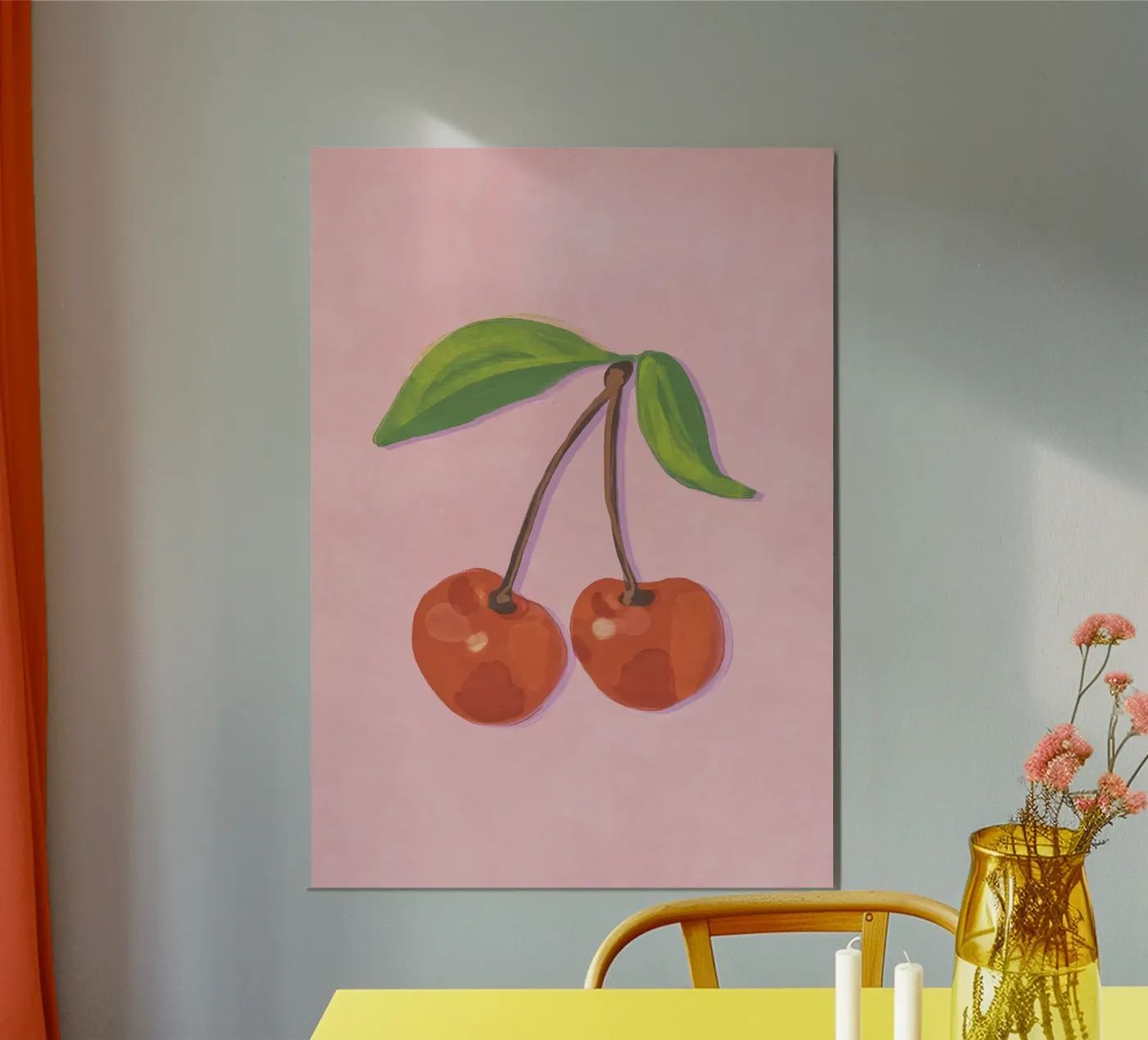 Cherries forex plate by GigiRosado
