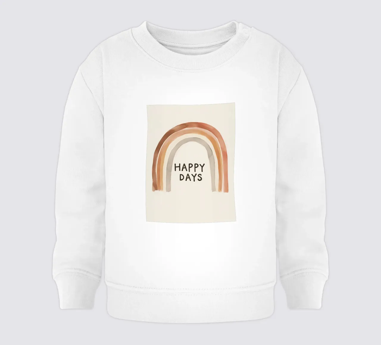 Happy Days - Poster arcobaleno boho per la camera dei bambini felpa neonato da KidzStudio