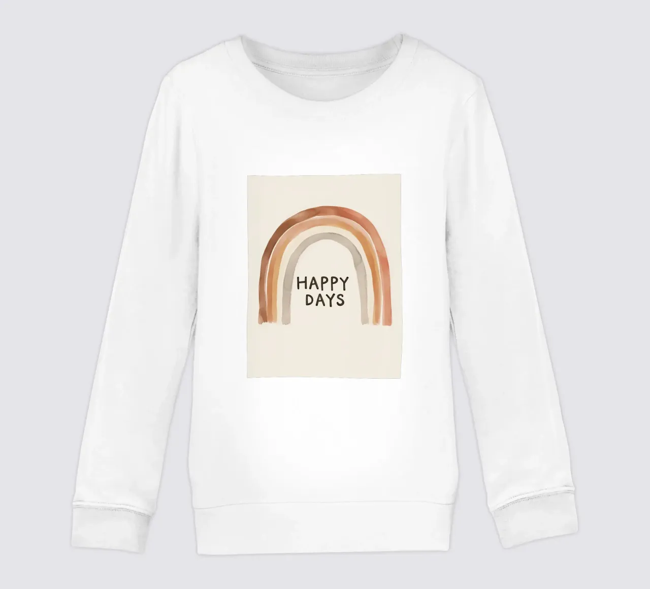 Happy Days - Poster arcobaleno boho per la camera dei bambini felpa bambino da KidzStudio