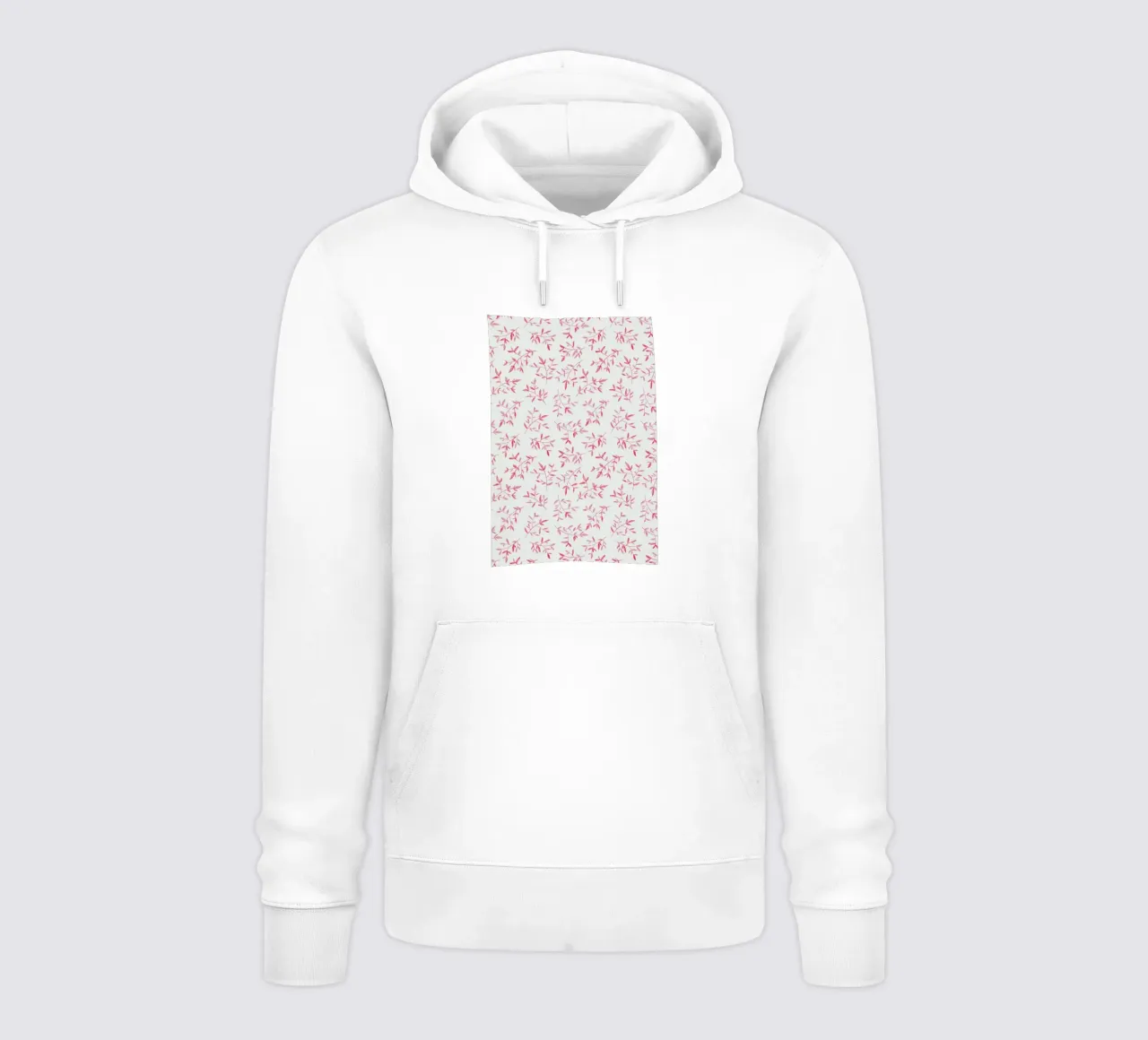 Pink Leaves felpa con cappuccio da Kind of Style