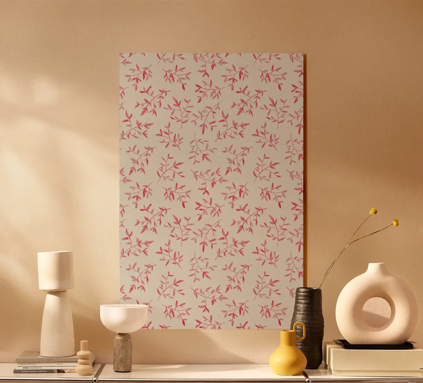 Pink Leaves plexiglass da Kind of Style